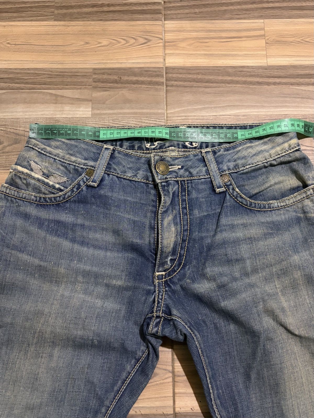 Robins Jeans ROBINS JEAN SKULL PUNK STUDDED ROCK AND ROLL JEANS SIZE 29 Size US 29 - 19 Thumbnail