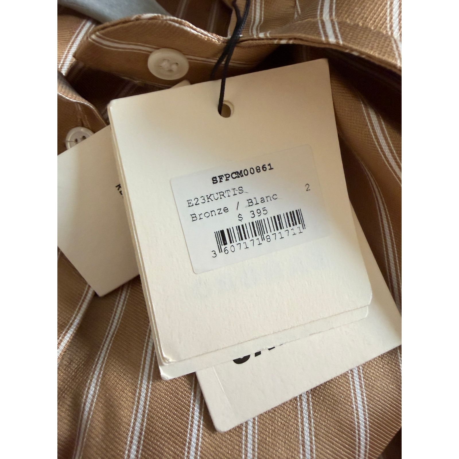 Sandro Sandro NWT Striped Long Sleeve Dress Shirt Size M / US 6-8 / IT 42-44 - 8 Thumbnail