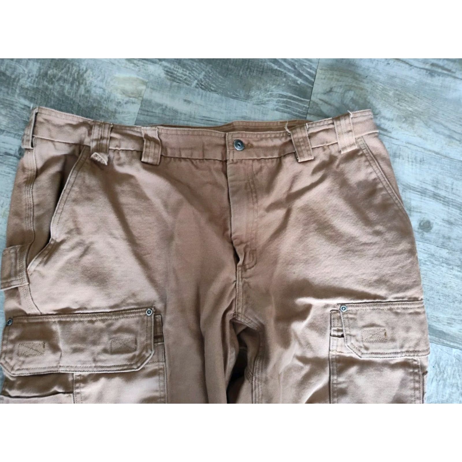 Vintage VINTAGE Duluth Trading Heavy Canvas Cargo Pants Mens 42X29 Brown Utility Workwear Size US 42 / EU 58 - 5 Thumbnail