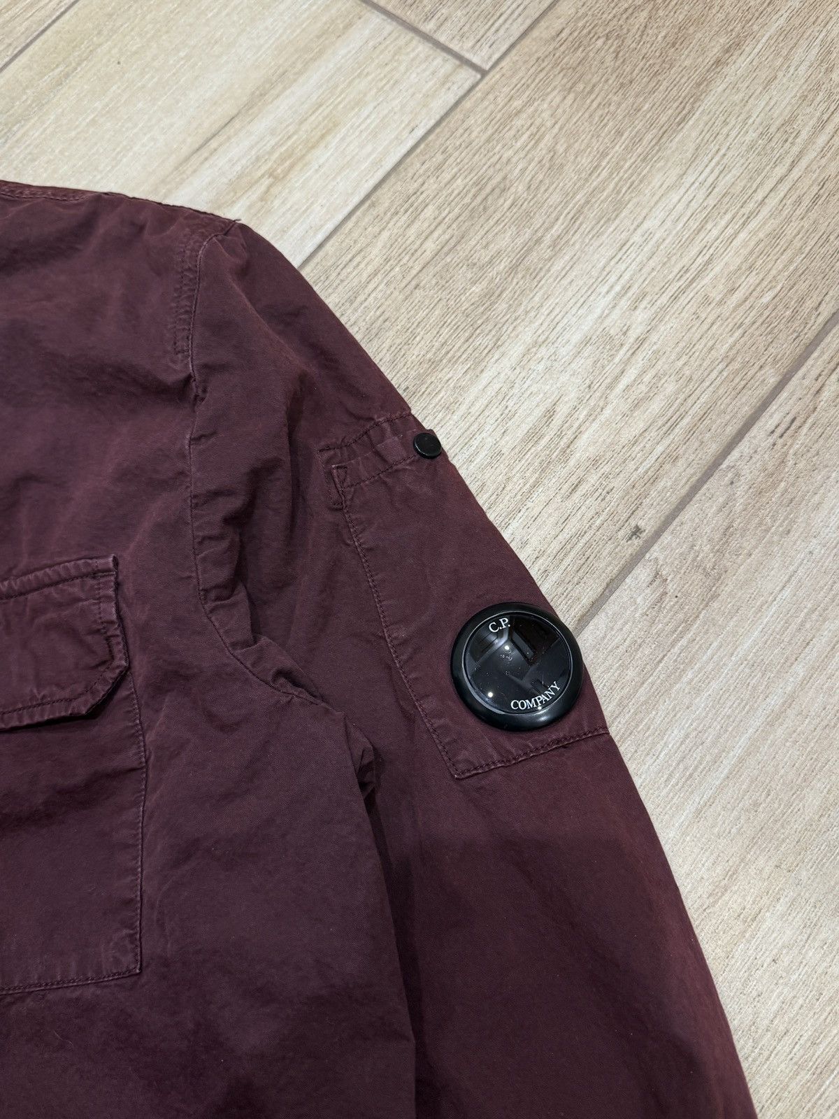 C.P. Company Burgundy vintage Overshirt C.P. COMPANY red wine luxury Size US S / EU 44-46 / 1 - 2 Thumbnail