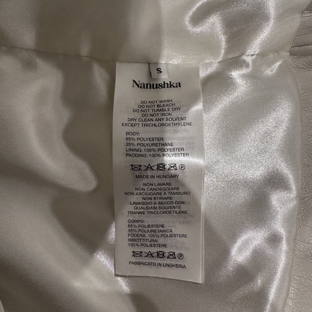 Nanushka Nanushka Hide Padded Faux Leather Jacket Size S / US 4 / IT 40 - 9 Thumbnail