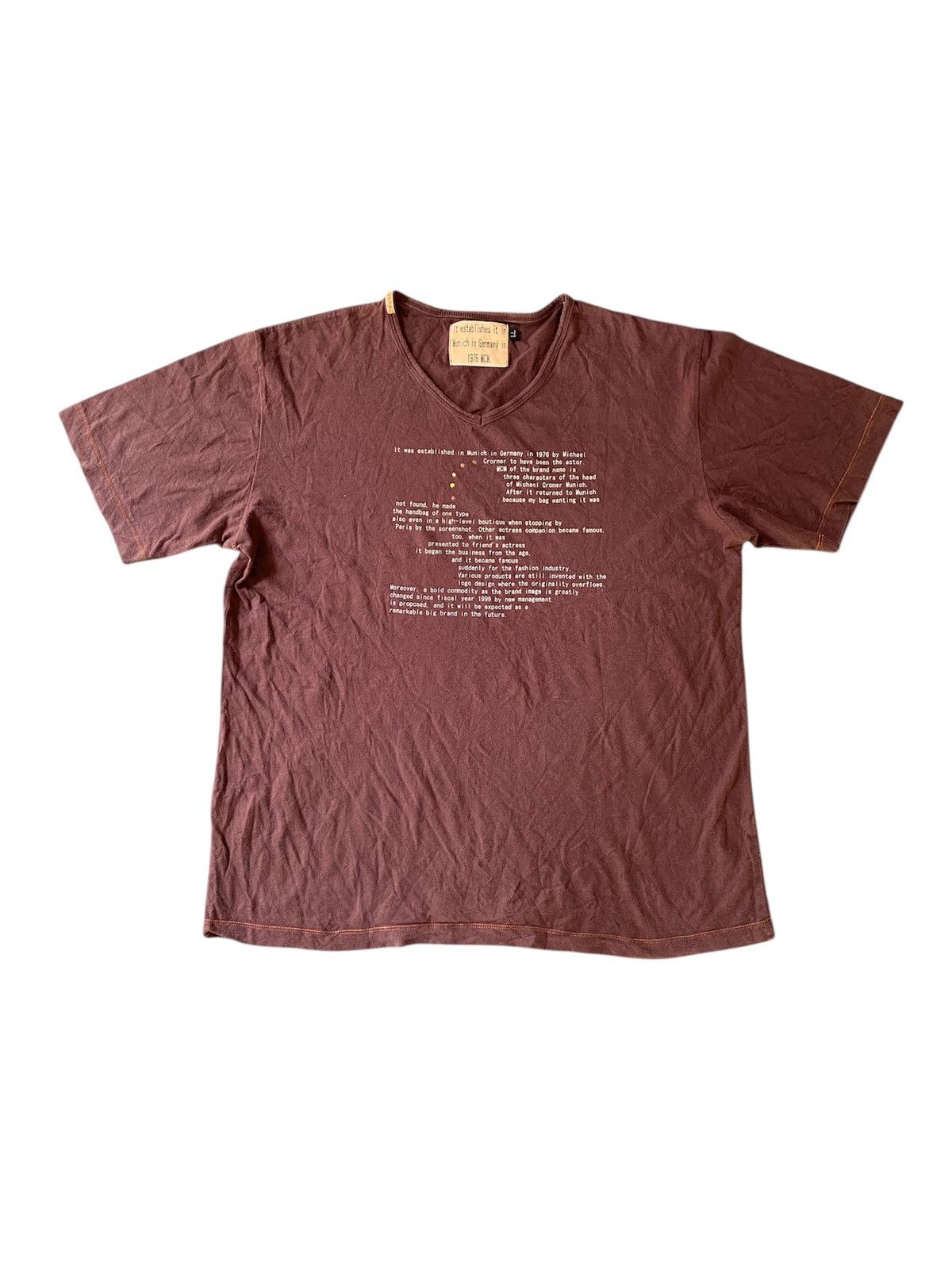 MCM 1990s Poem Historical tee Size US L / EU 52-54 / 3 - 1 Thumbnail