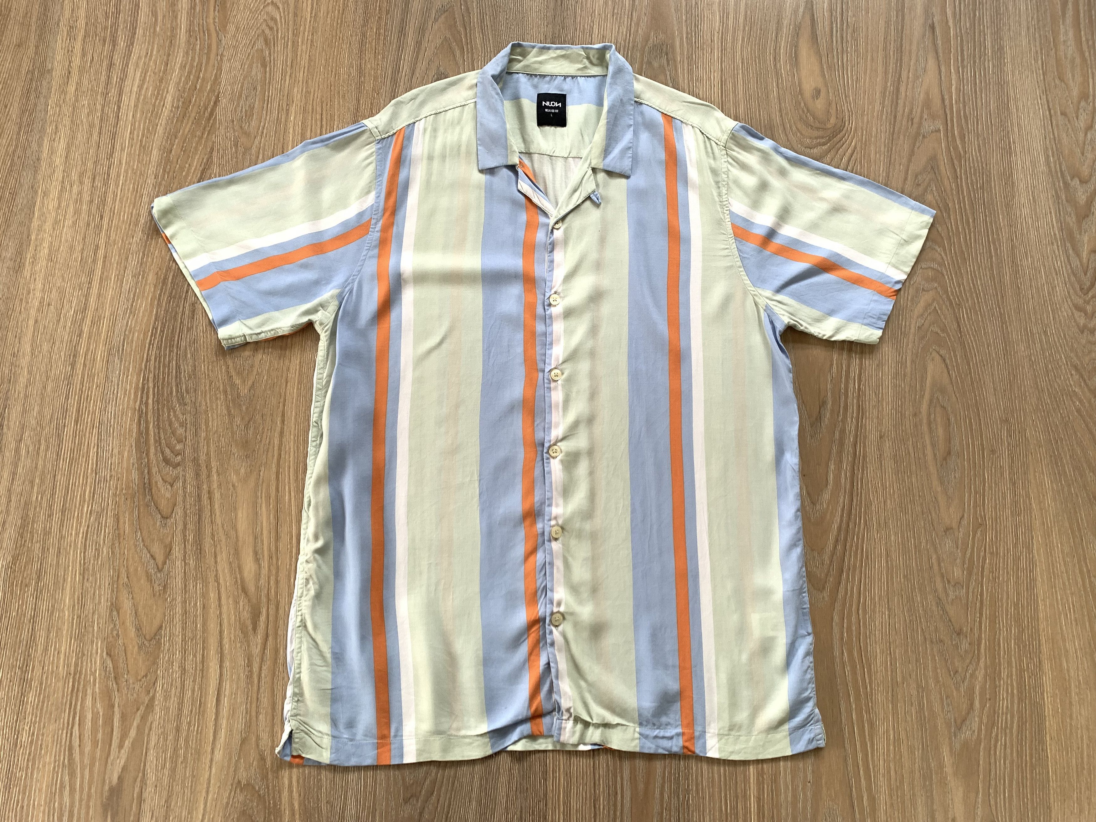 Other NUON Relaxed Fit Vertical Stripe Button Up Shirt Size US L / EU 52-54 / 3 - 2 Thumbnail