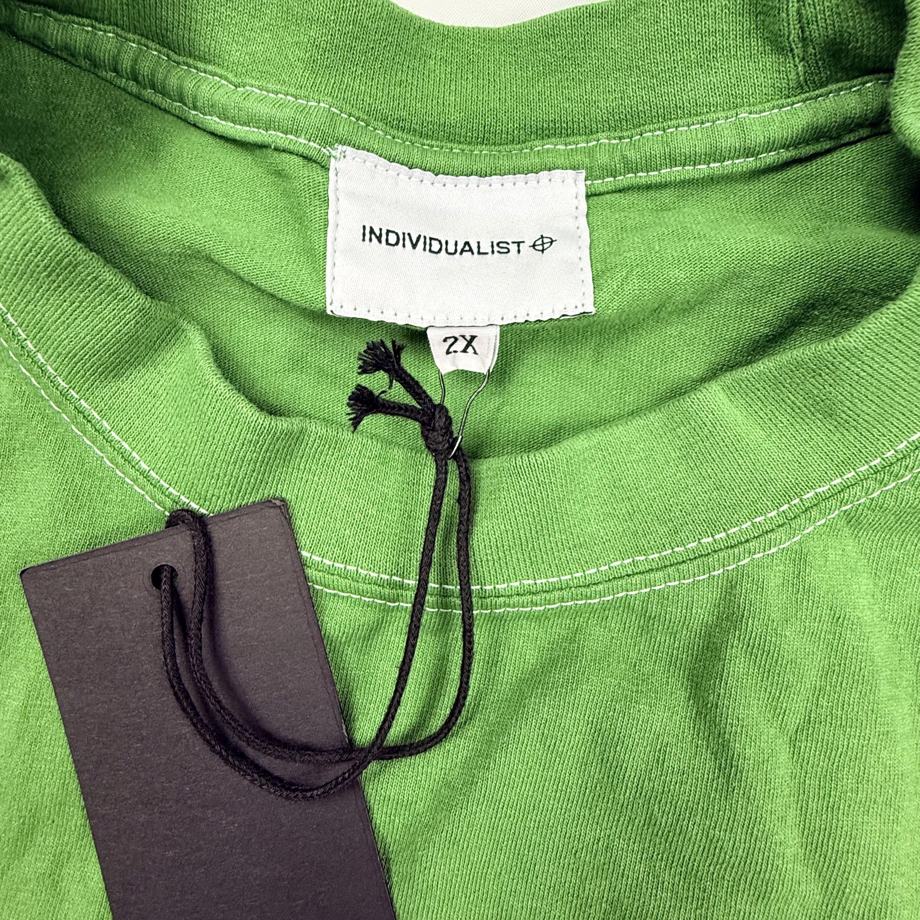 INDIVIDUALIST Individualist Green Graphic Long Sleeve Shirt Streetwear Size US XXL / EU 58 / 5 - 3 Thumbnail