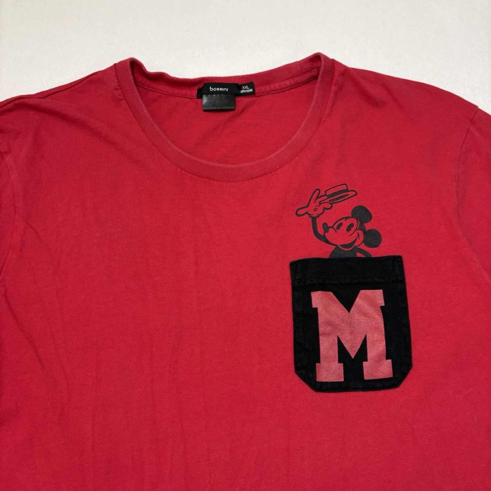Other Bossini Disney Large Pocket T Shirt Mickey Mouse Red Black Size US L / EU 52-54 / 3 - 2 Thumbnail