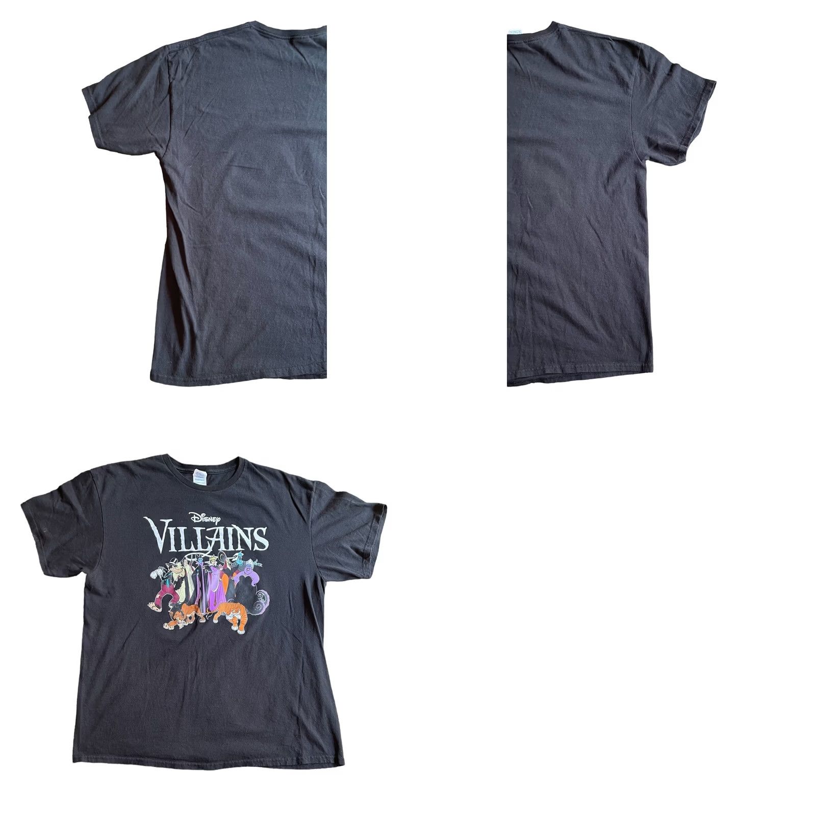 Delta VINTAGE Disney Villains Delta VTG Y2K Adult XL Black T-Shirt Short Sleeve Maleficent Mens Size US XL / EU 56 / 4 - 9 Thumbnail
