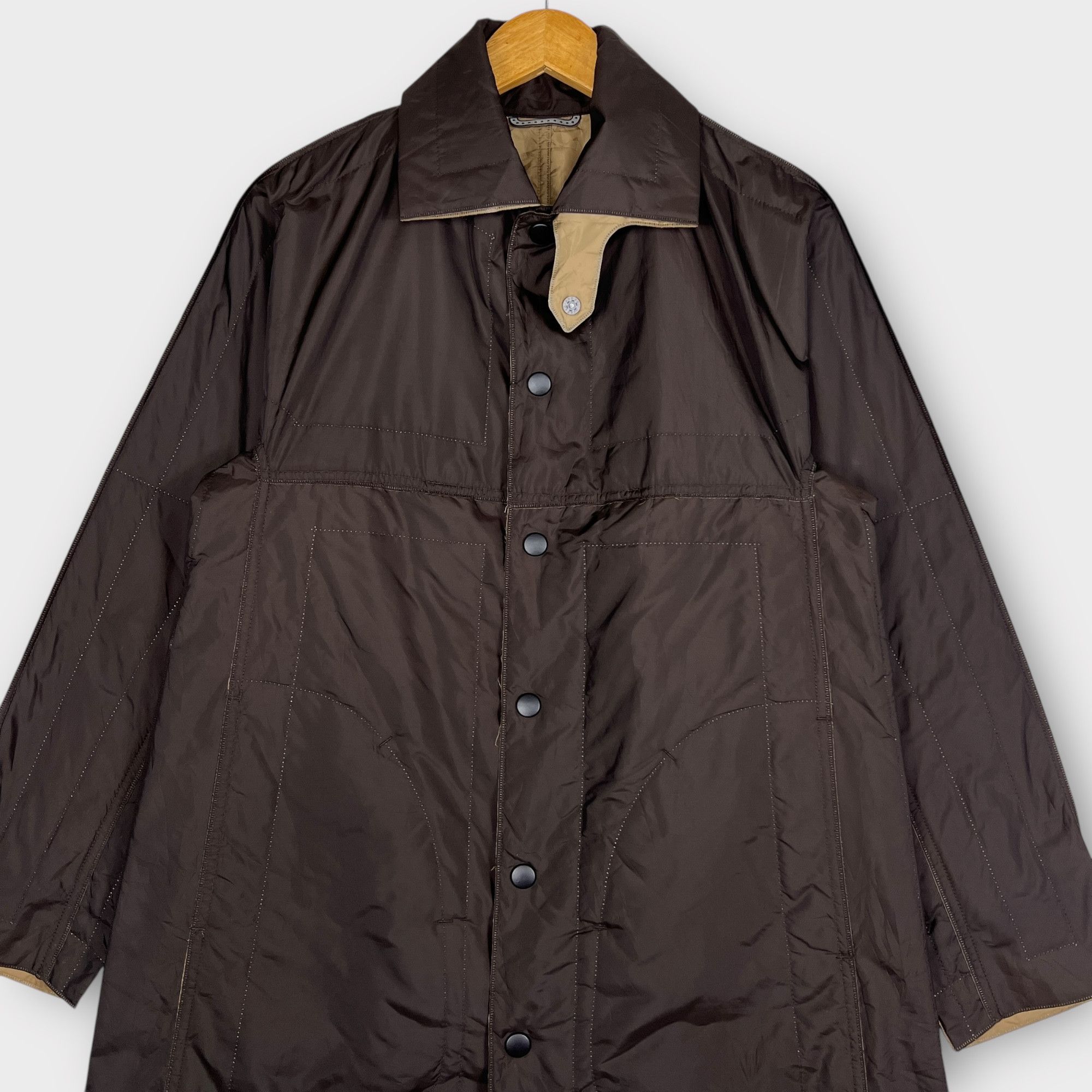 Pleats Please Issey Miyake Pleats Please Issey Miyake Reversible Long Coat Size L / US 10 / IT 46 - 9 Thumbnail