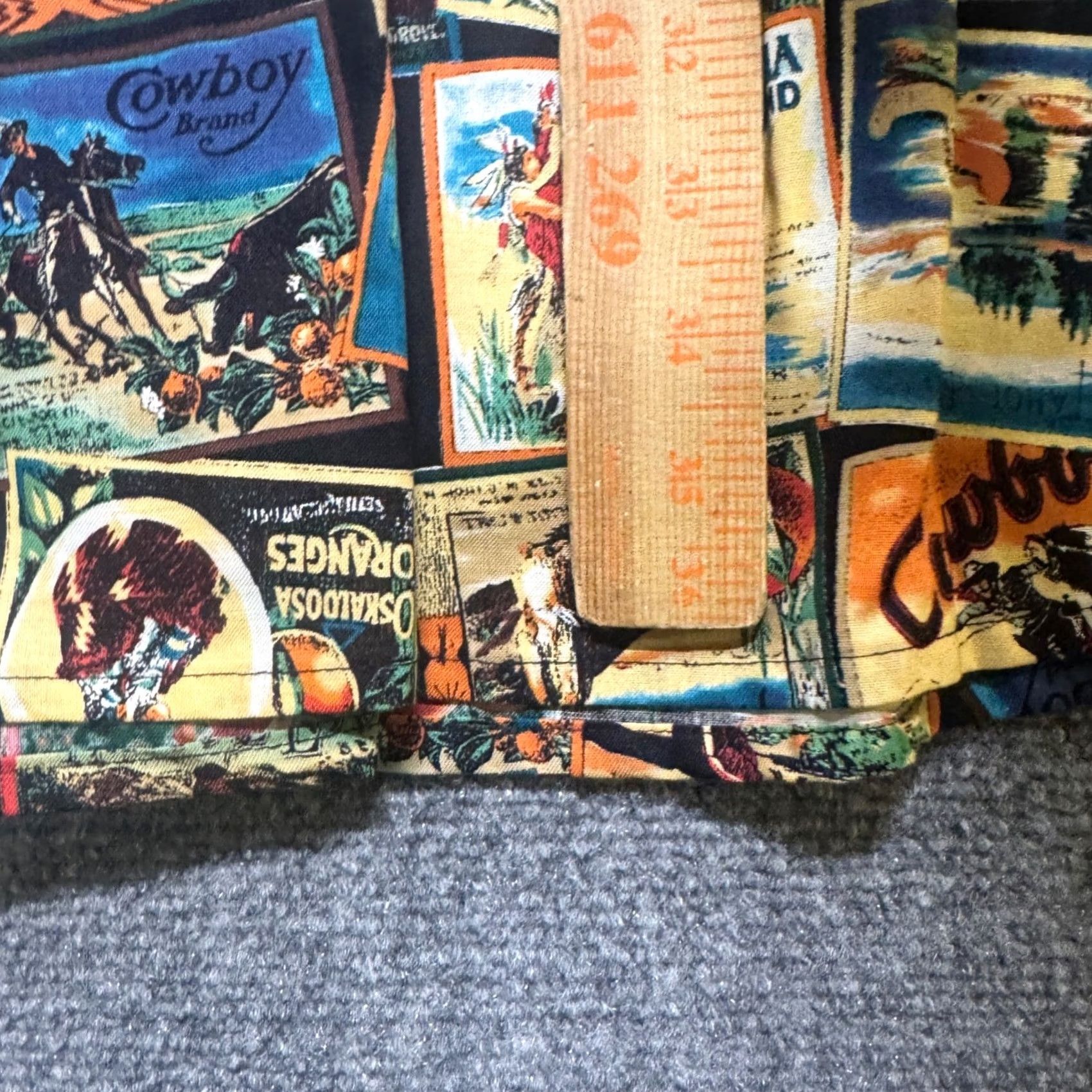 Vintage VINTAGE Skirt Western Novelty Print MIDI-LENGTH 80s R.D Women's L Made In USA Size 36" / US 14 / IT 50 - 4 Thumbnail