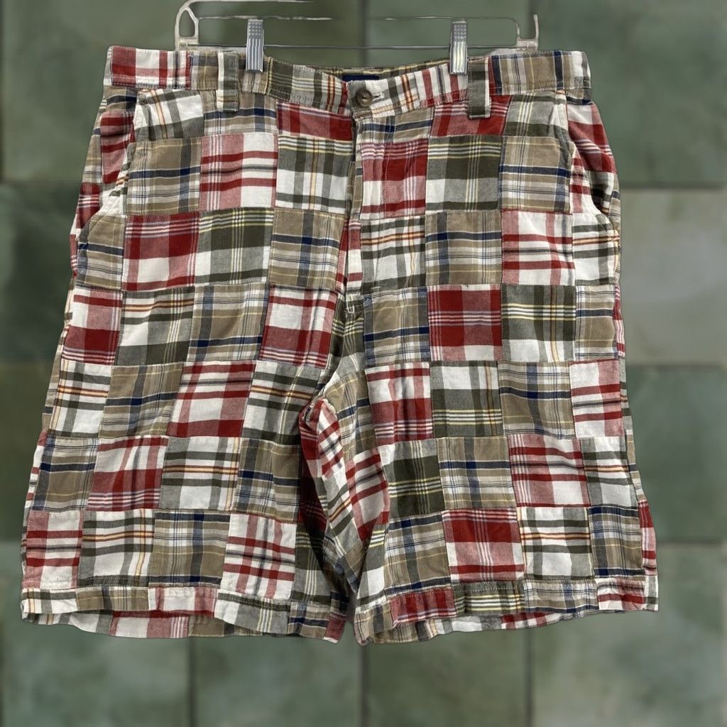 Izod IZOD Mens Shorts 36 Patchwork Plaid 36 X 9 Casual Cotton Multicolor Outdoor Mens Size US 36 / EU 52 - 1 Thumbnail