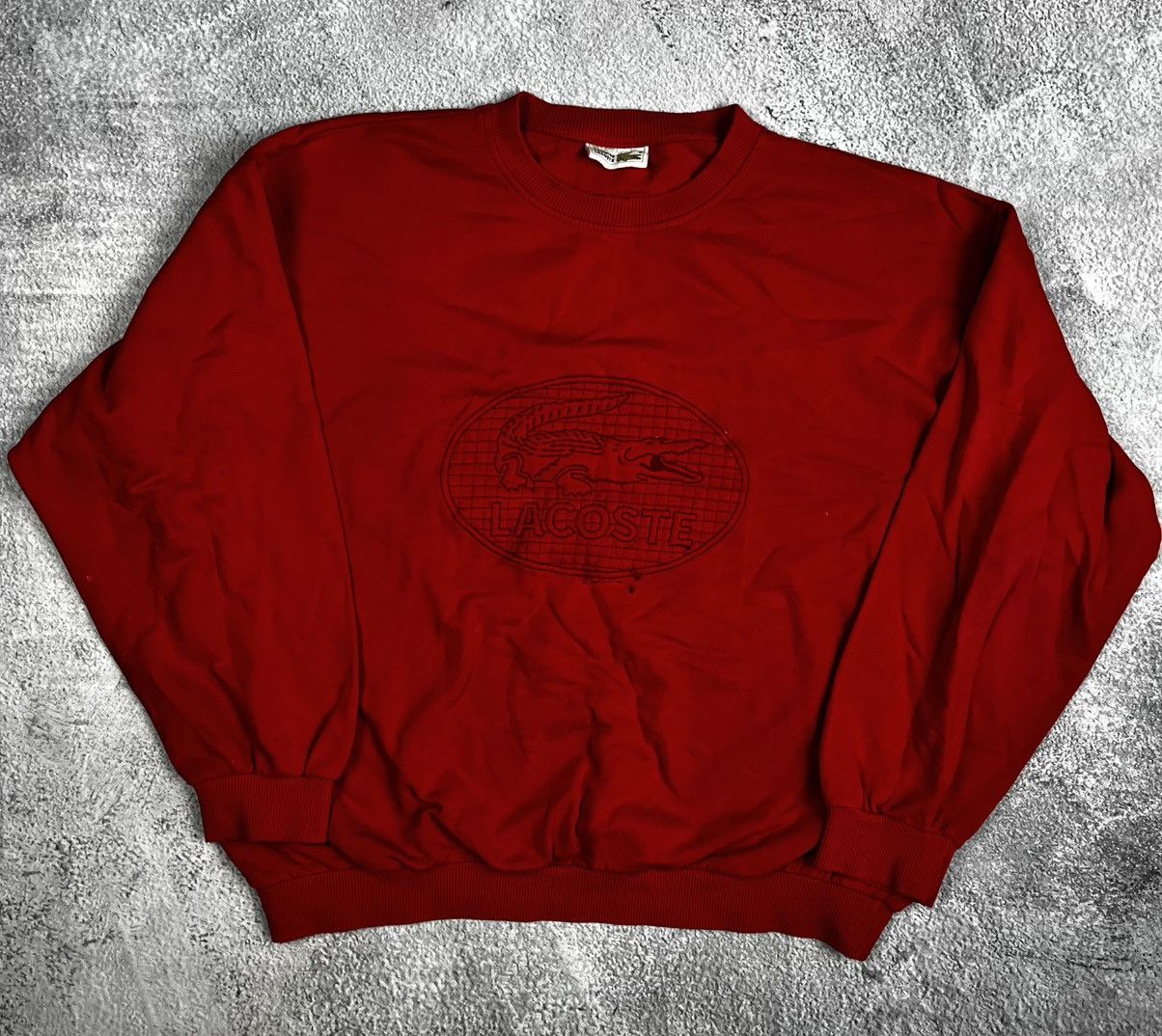 Lacoste Lacoste distressed sweatshirt vintage made France Size US L / EU 52-54 / 3 - 1 Thumbnail
