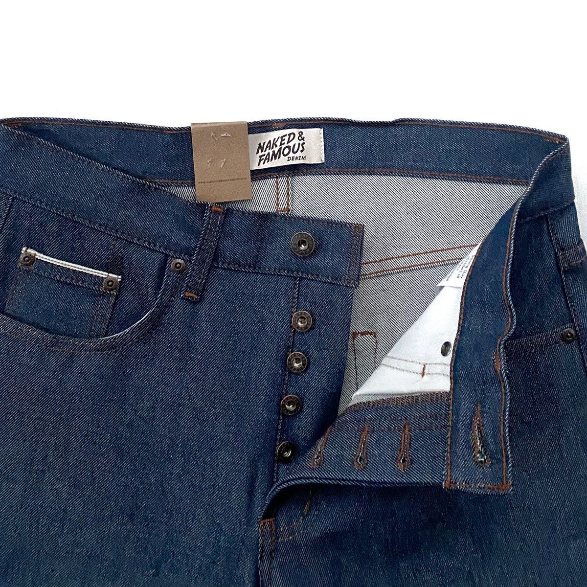 Naked & Famous NWT Naked & Famous Strong Guy Natural Indigo Selvedge ...