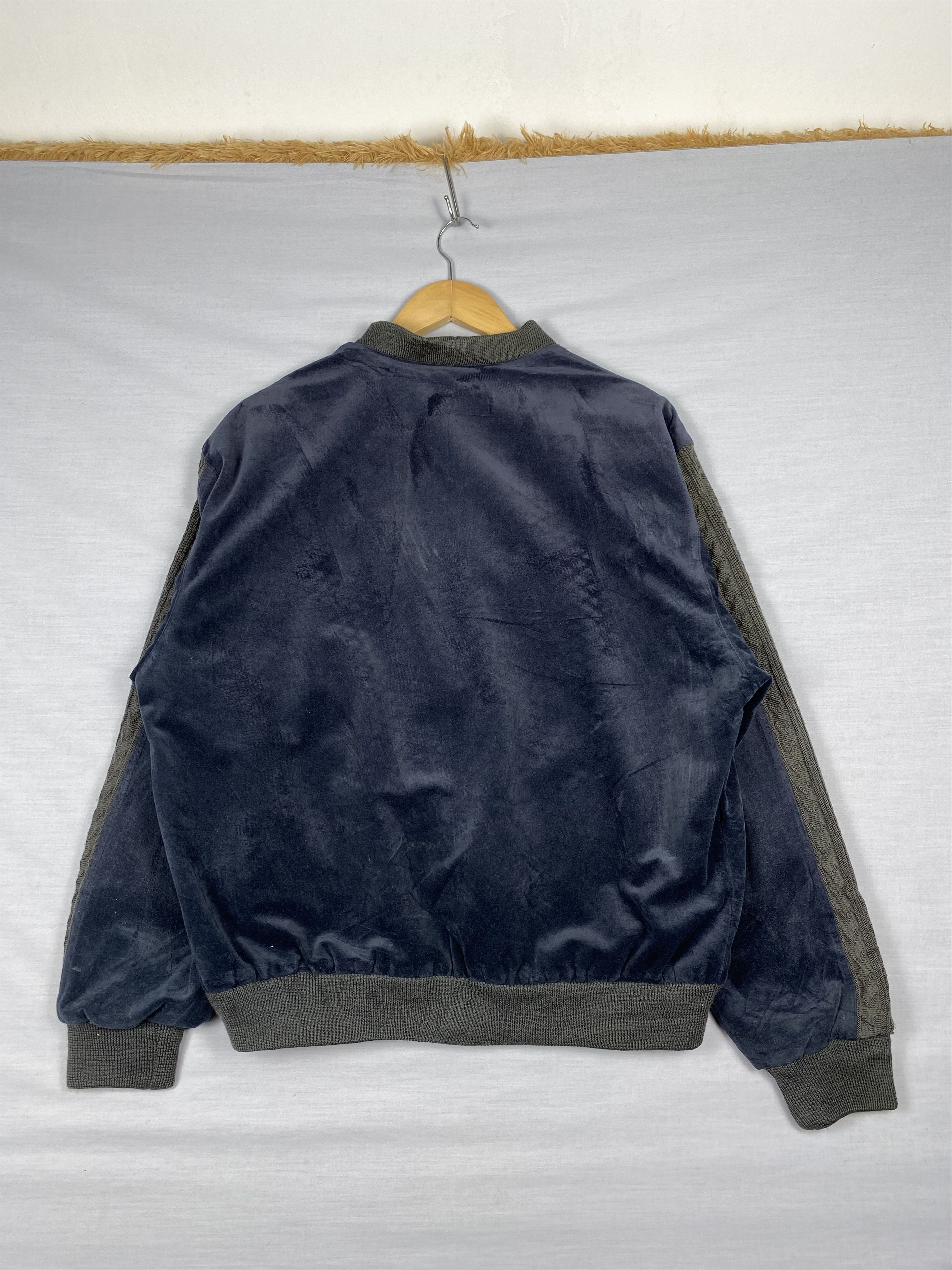 Japanese Brand Vintage Memphis Velvet Half-Button Jacket (Camo) Size US M / EU 48-50 / 2 - 2 Thumbnail