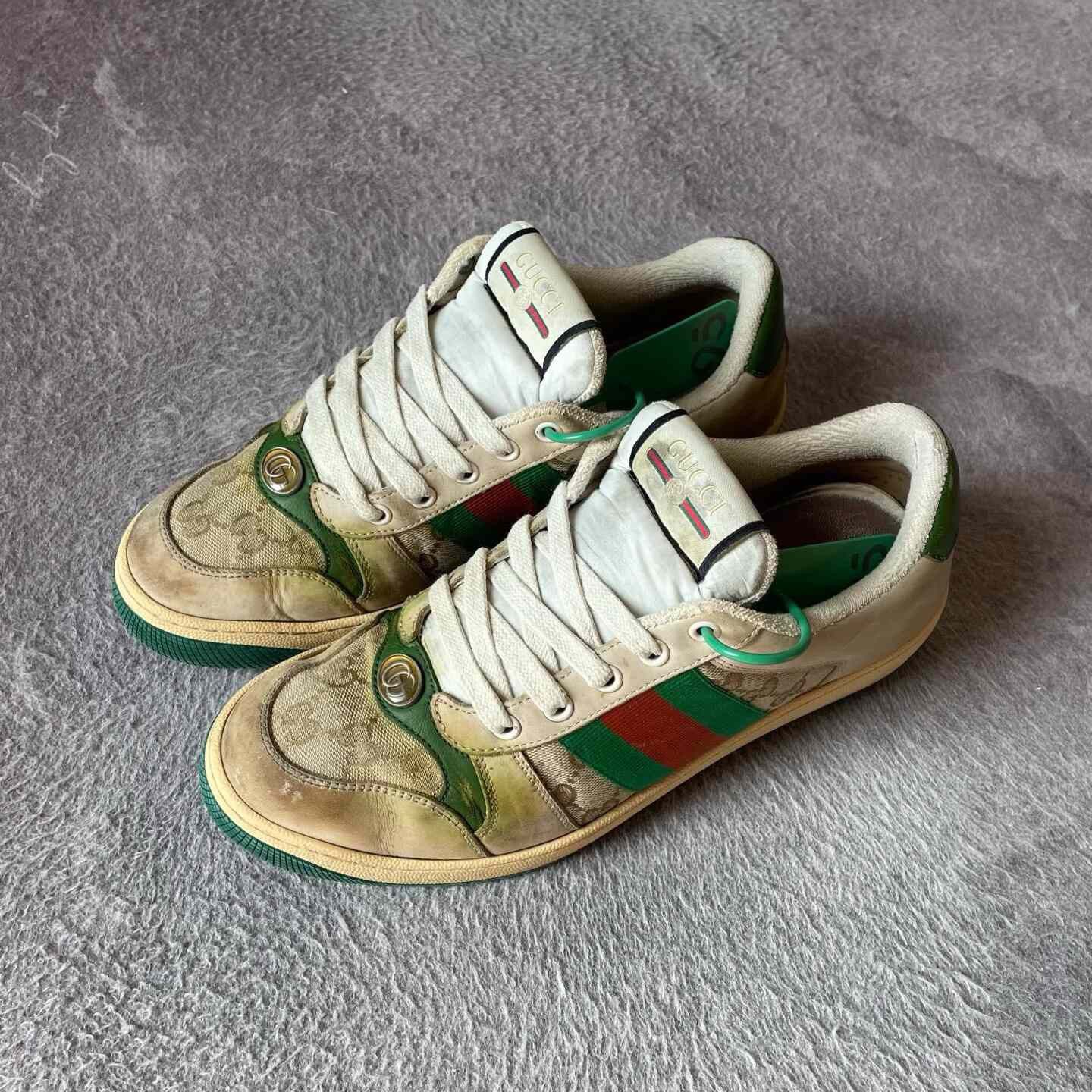 Gucci Gucci Green Lowtop Sneakers 41 Men Size US 8.5 / EU 41-42 - 1 Thumbnail