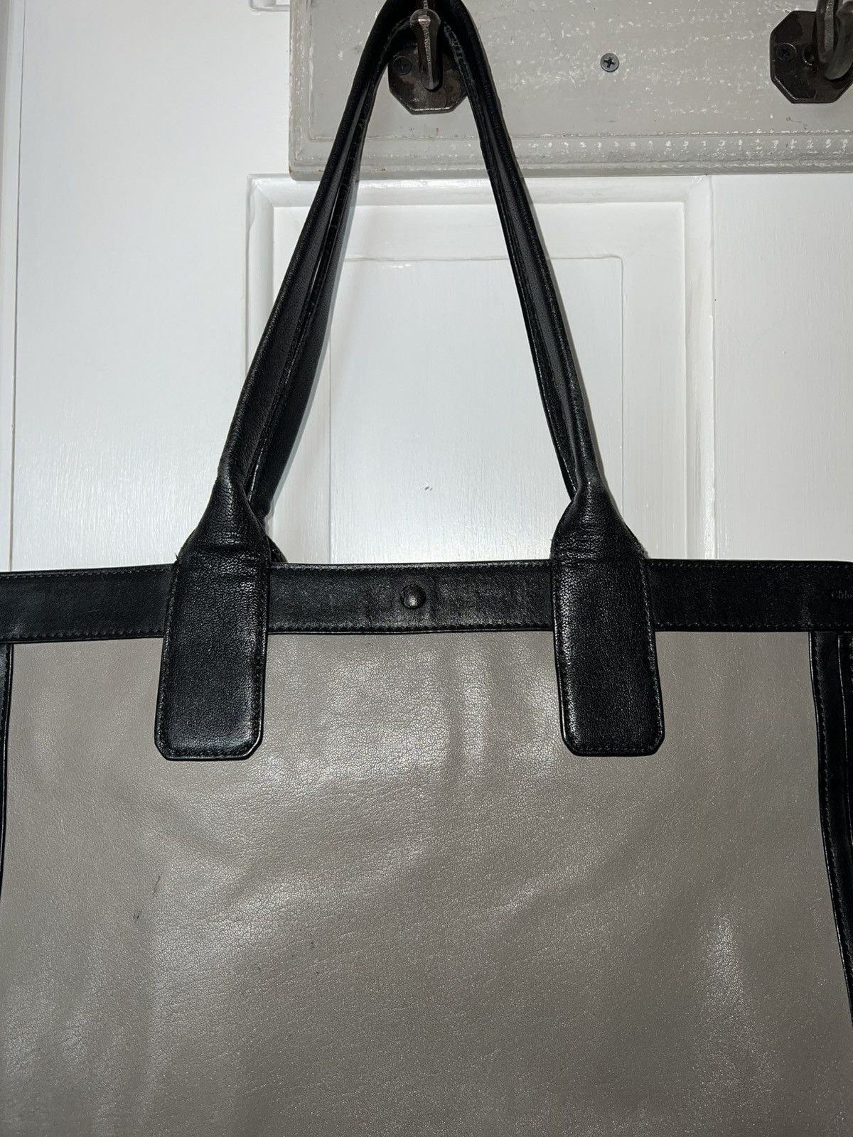 Chloe Chloe Vintage Allison Two Tone Leather Tote Bag Size ONE SIZE - 4 Thumbnail