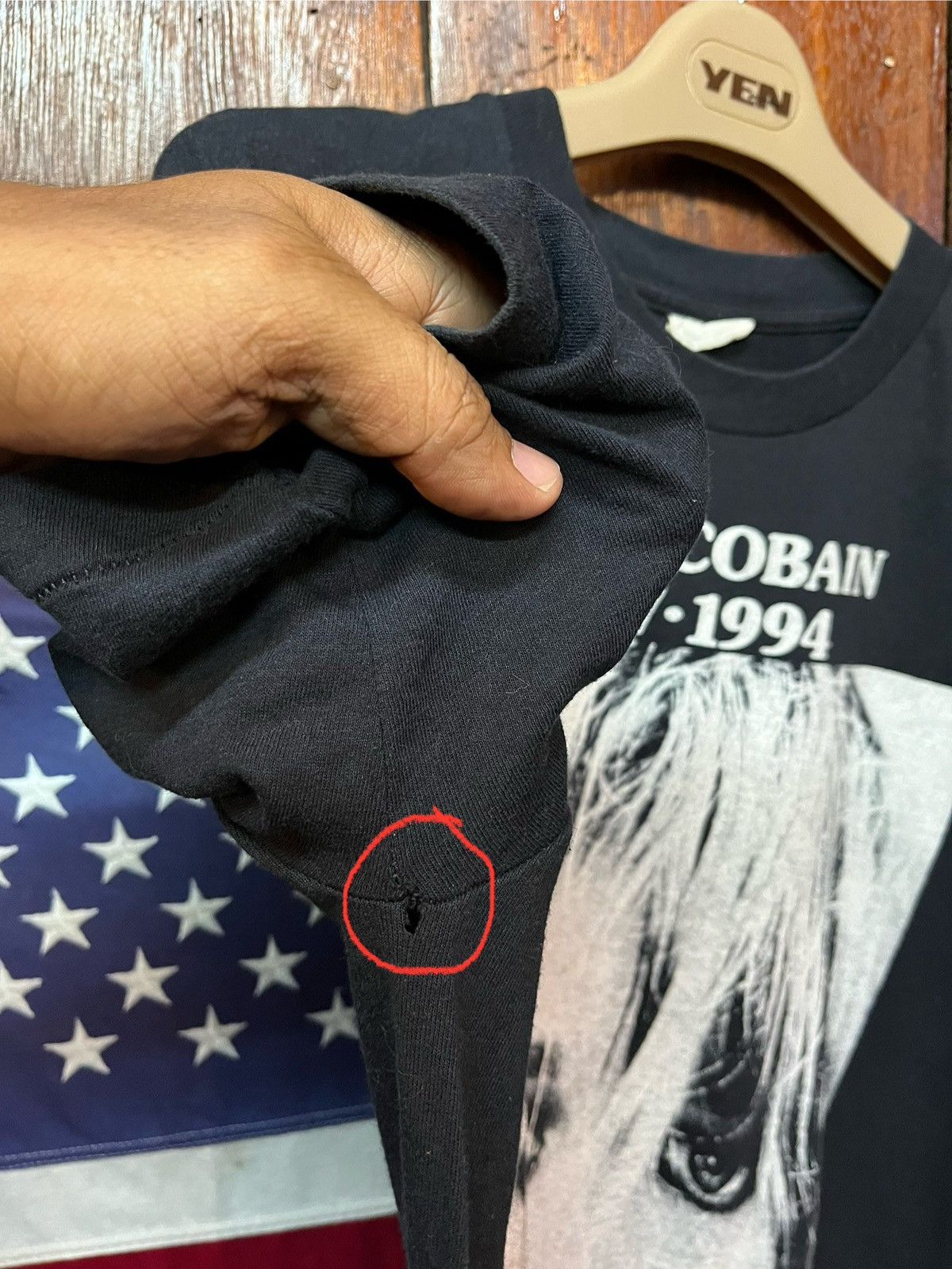 Nirvana × Vintage Vtg 90’s Kurt Cobain T-Shirts Size US M / EU 48-50 / 2 - 4 Thumbnail