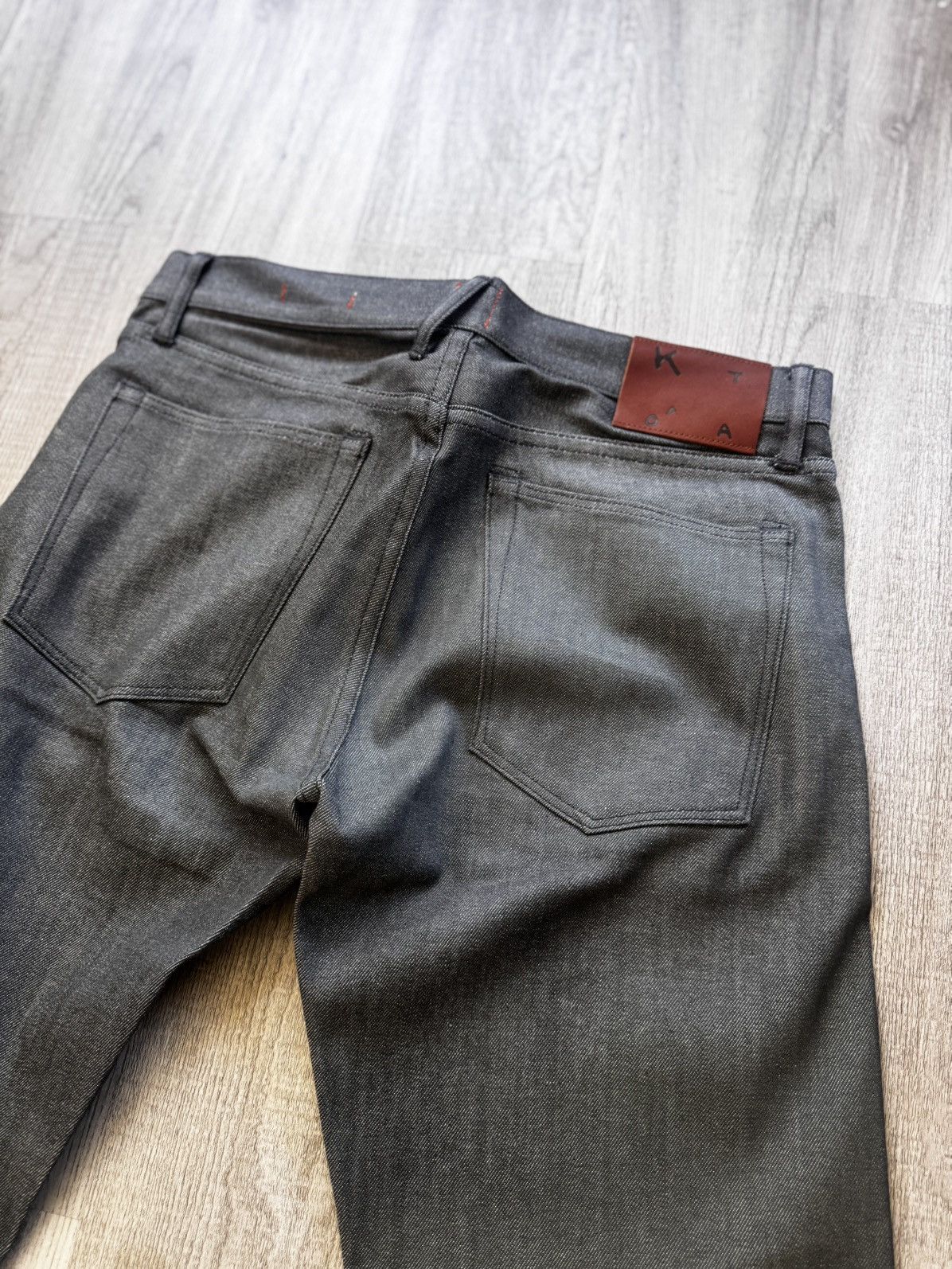 Hiroshi Kato The Pen Slim - Gray Raw 10.5oz Selvedge Size US 34 / EU 50 - 6 Thumbnail