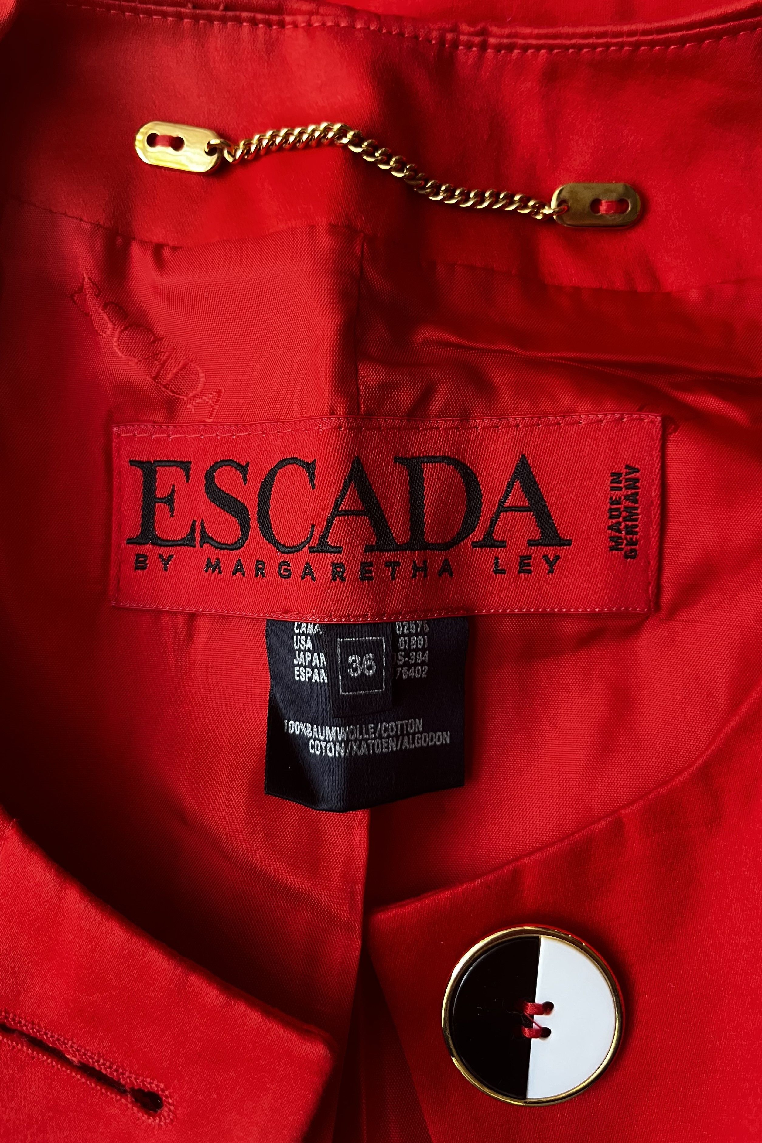 Red Escada Suit