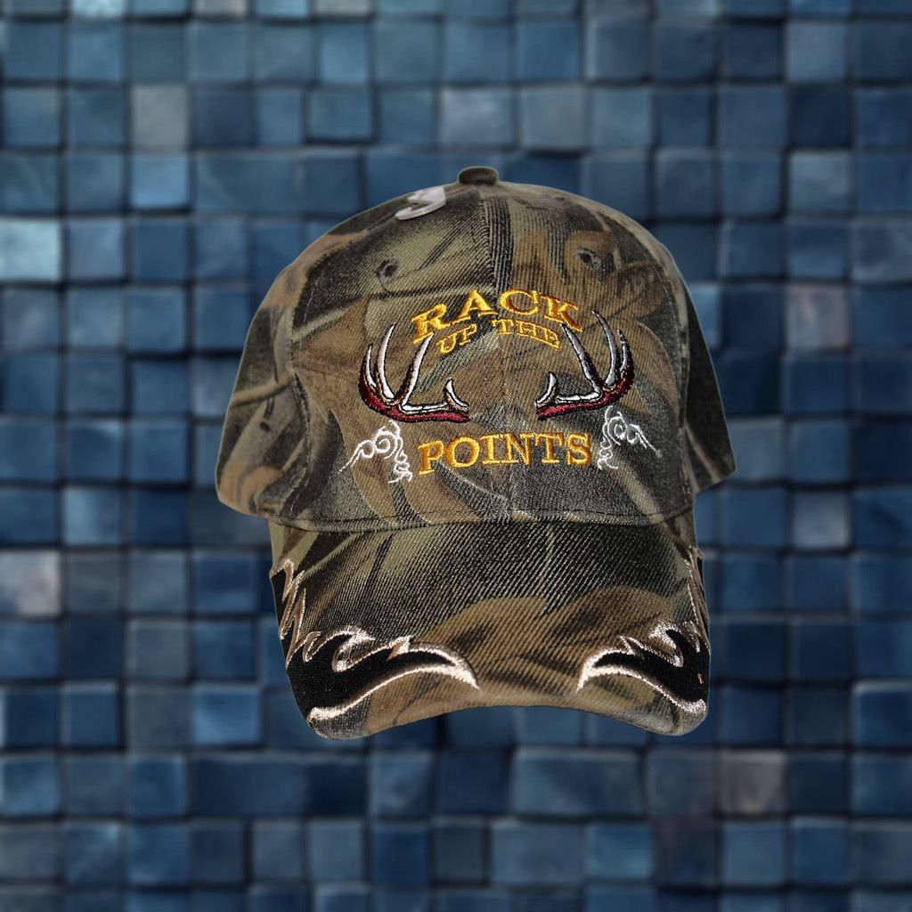 Hunter TOP DEER HORNS RACK UP THE POINTS HUNT HUNTER BASEBALL CAP CAMOUFLAGE Adjustable Men Multicolor Camouflage Hunting Outdoor Velcro Adjustable Boys? Size ONE SIZE - 1 Thumbnail