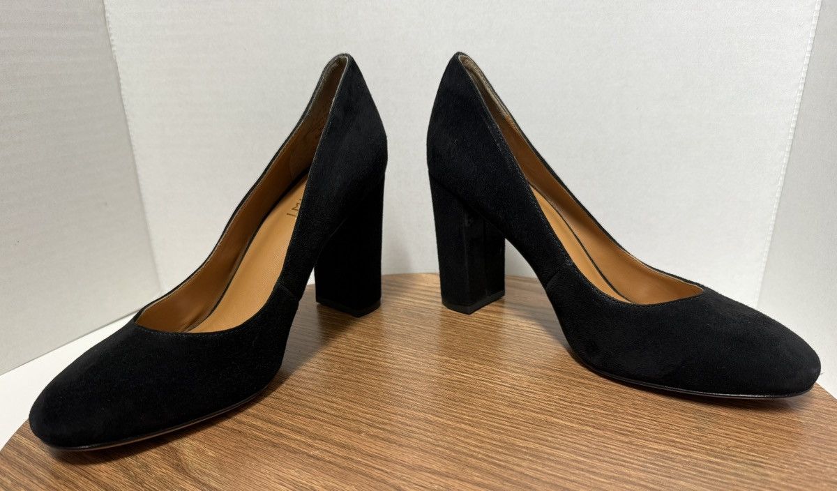 J.McLaughlin J.McLaughlin Black Suede “Mila” Slip-On Pumps Block Heel- 8 Size US 8 / IT 38 - 7 Thumbnail