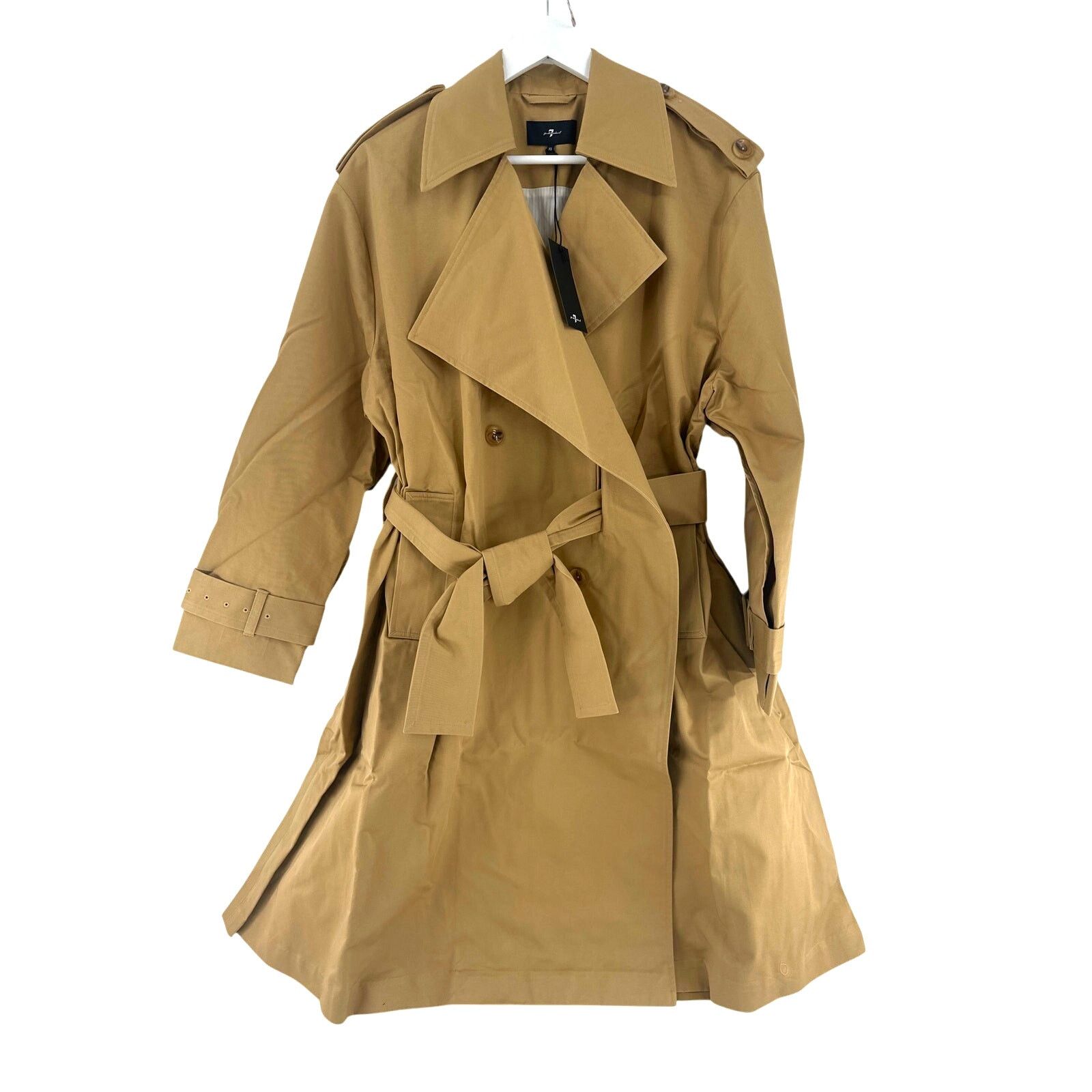 7 For All Mankind 7 For All Mankind Women's Stratford Oversized Cape Trench XS Size XS / US 0-2 / IT 36-38 - 9 Thumbnail