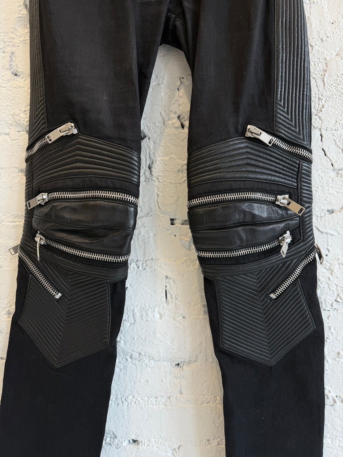 Saint Laurent Paris F/W 2017 SAINT LAURENT MOTO BIKER DENIM Size US 29 - 2 Thumbnail