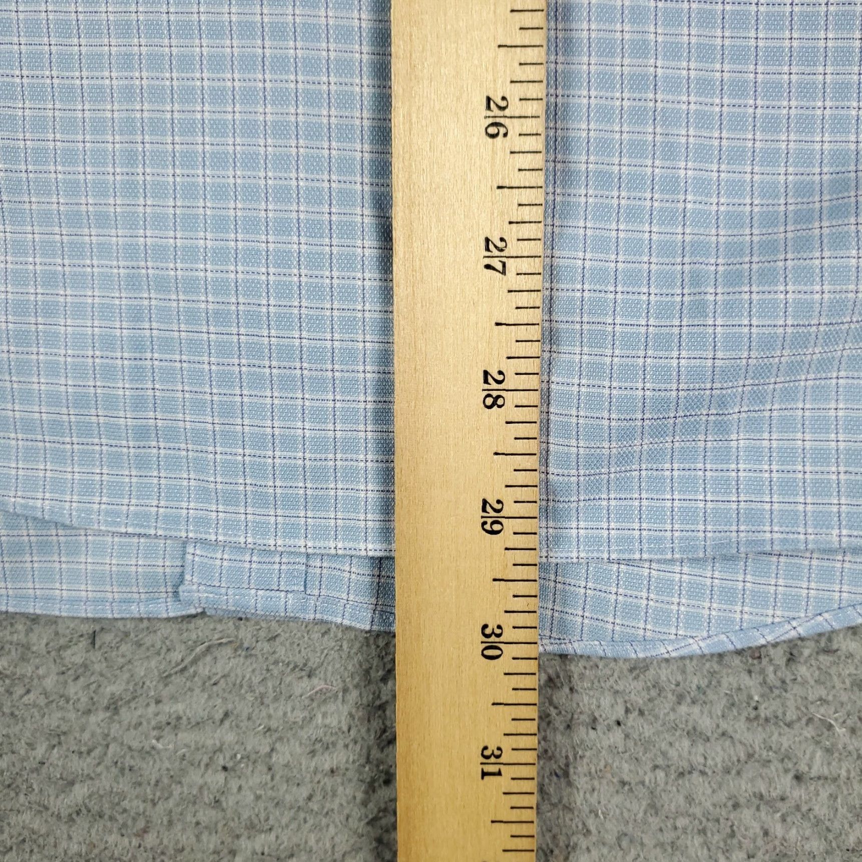 Brooks Brothers Brooks Brothers Dress Shirt Mens Size 16 Blue Check Long Sleeve Button-Up Size 42R - 4 Thumbnail