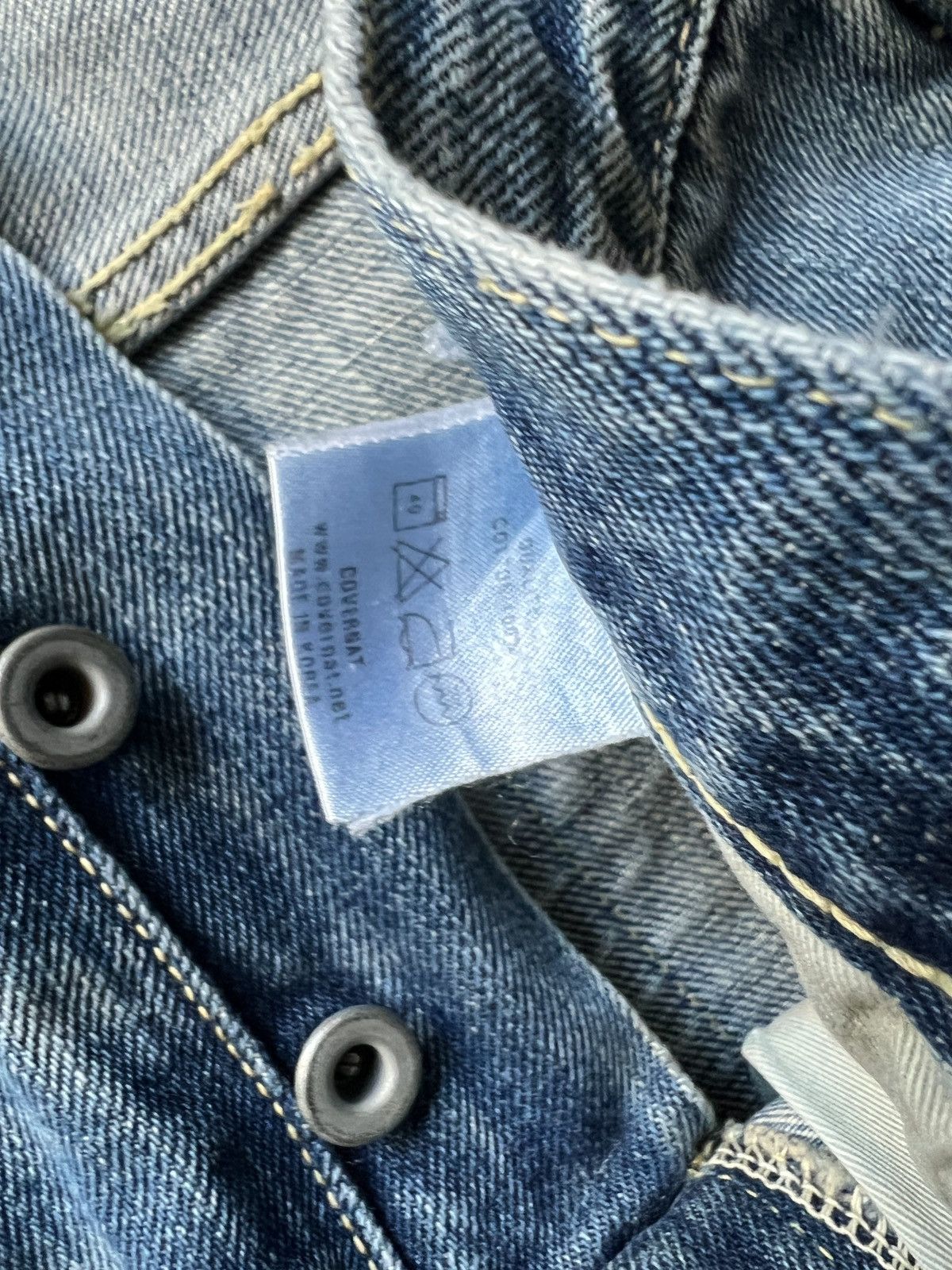 Japanese Brand Selvedge Denim Dirty Painting Jeans Celine RRL Visvim Size US 30 / EU 46 - 12 Thumbnail