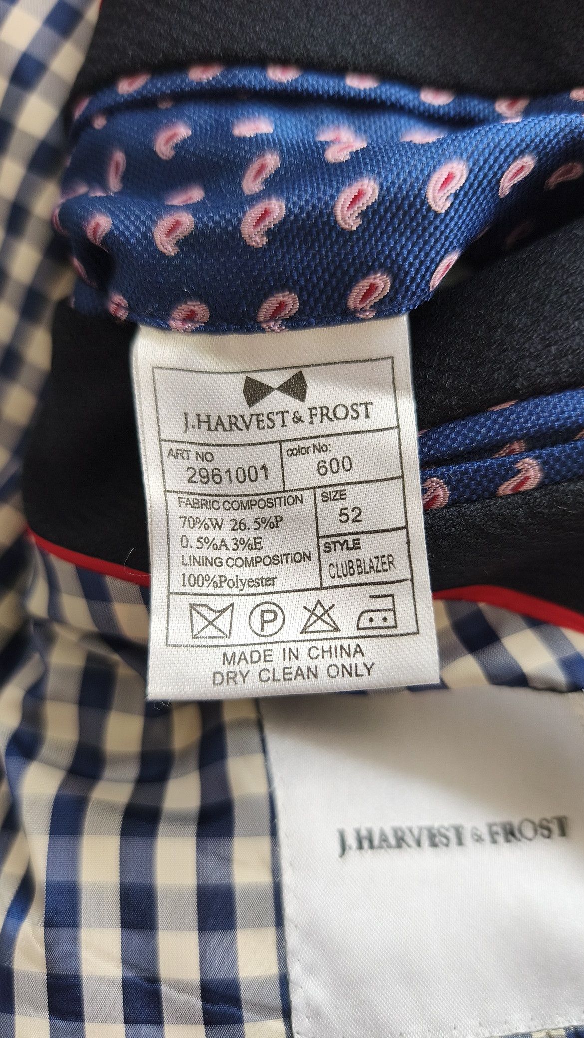 Other J. Harvest & Frost mens blazer, size 52 Size 52S - 5 Thumbnail