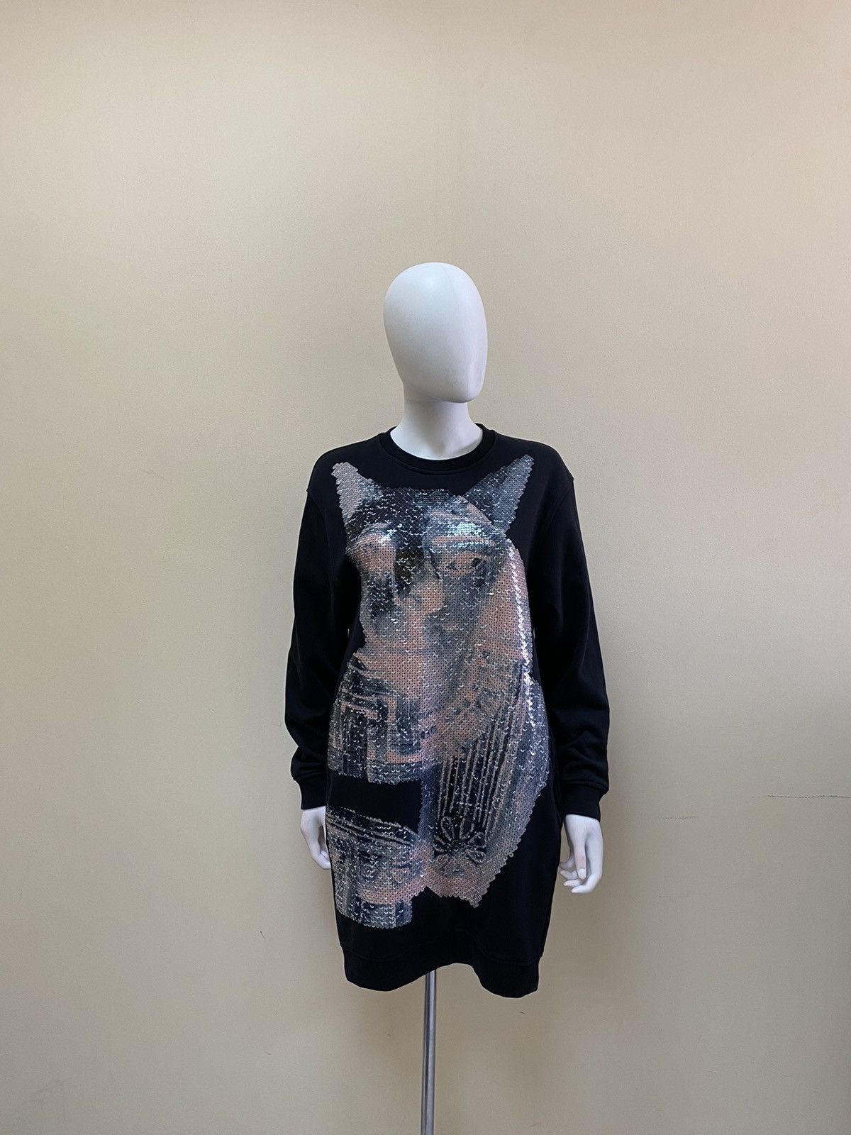 Alexander McQueen Alexander Mcqueen Sequin Sweatshirt Dress Size S Size S / US 4 / IT 40 - 1 Thumbnail