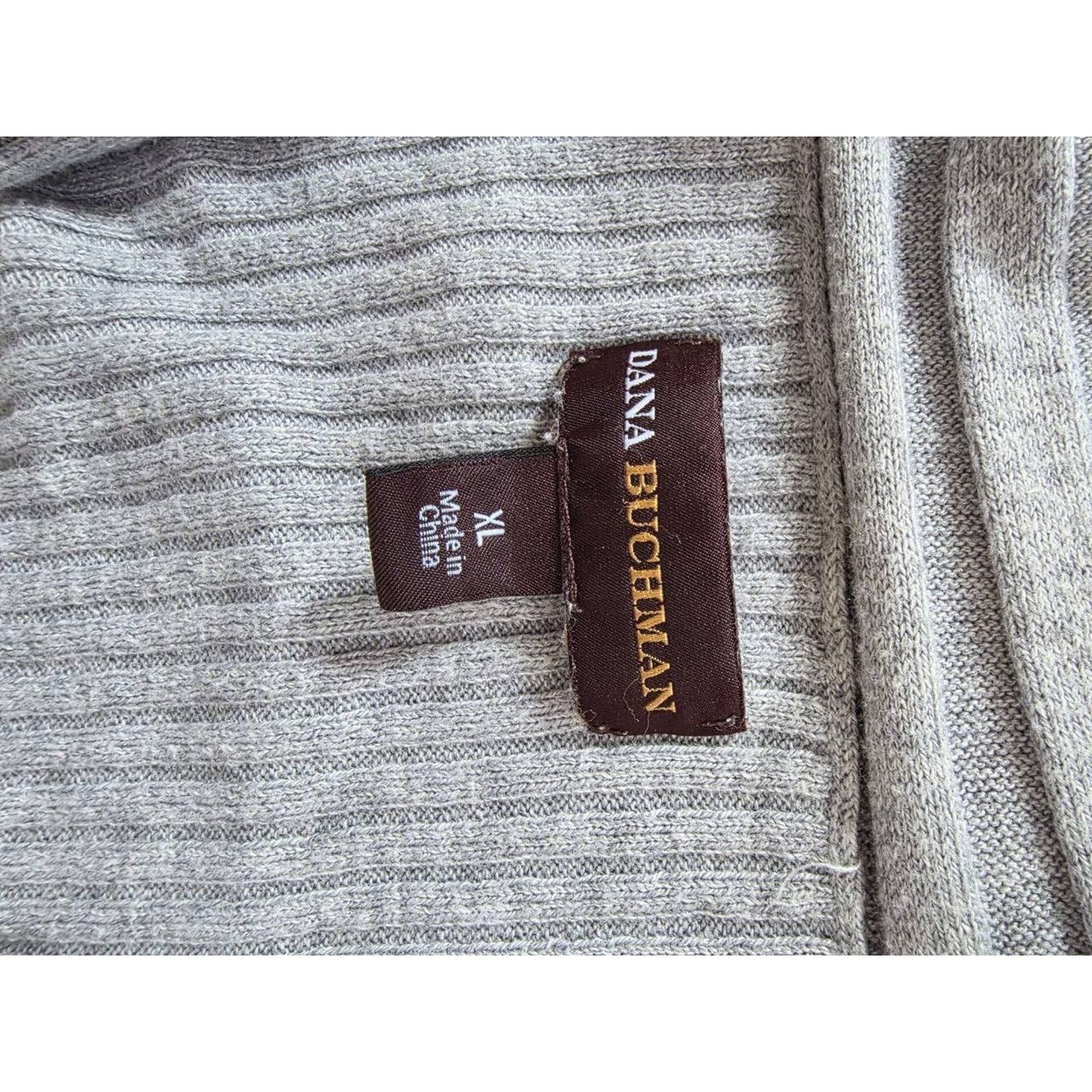 & Other Stories Dana Buchman cotton v-neck knitted X-Large A001811 Size XL / US 12-14 / IT 48-50 - 4 Thumbnail