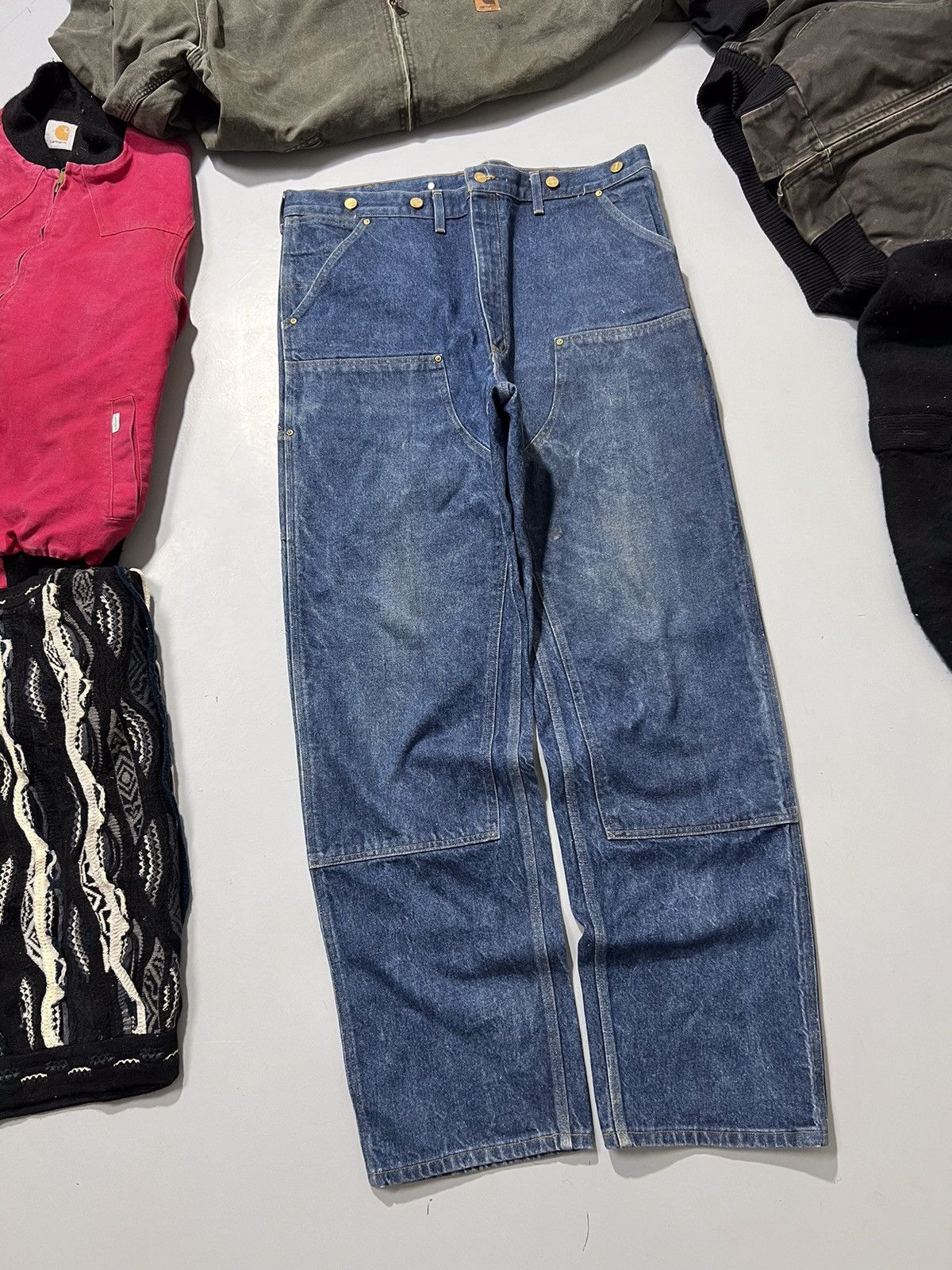 Carhartt 90s Vintage Carhartt double knee workwear denim Size US 42 / EU 58 - 1 Thumbnail