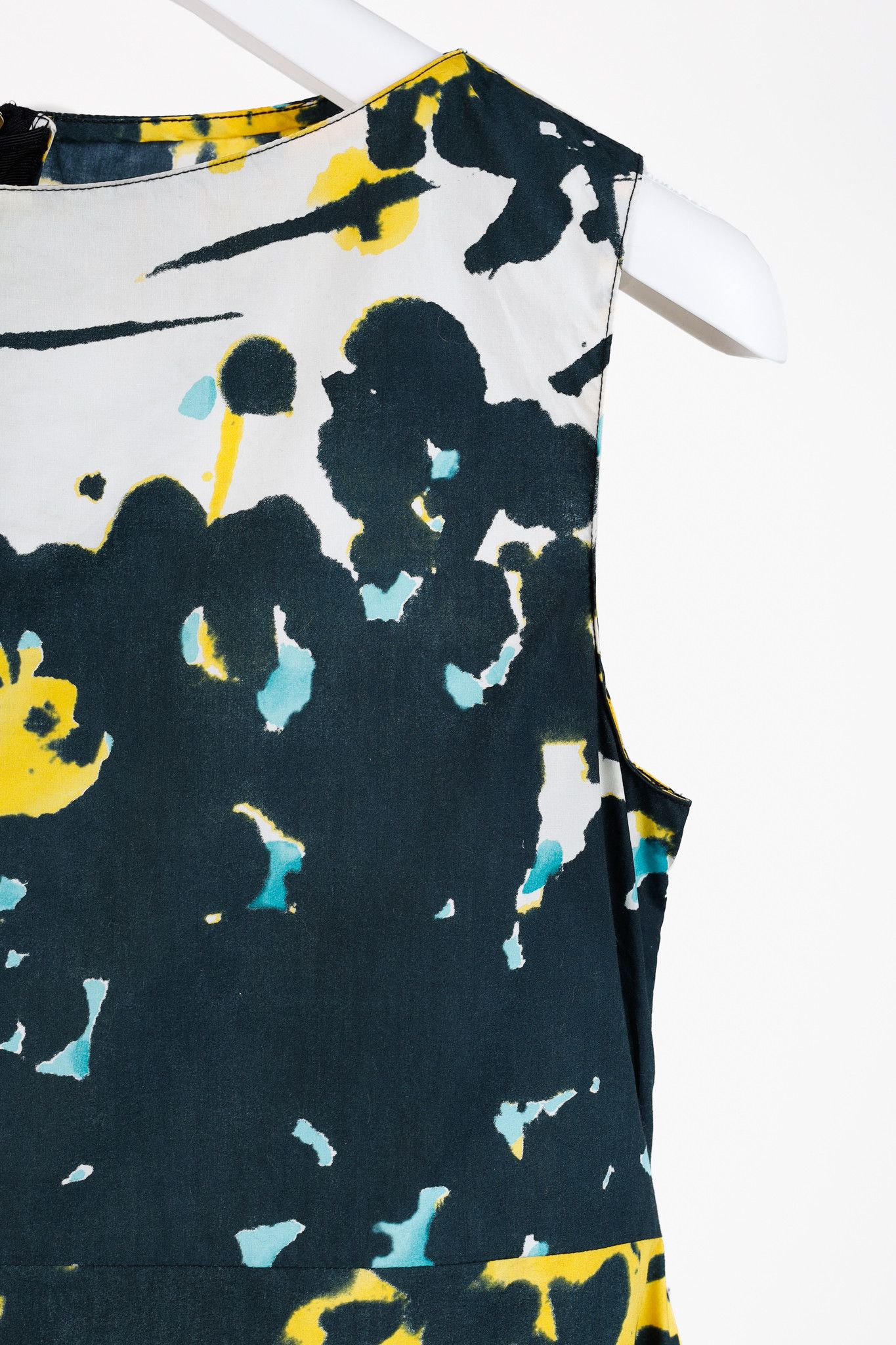 Marni Marni Abstract Yellow Flowers Sleeveless Blouse Size S / US 4 / IT 40 - 5 Thumbnail
