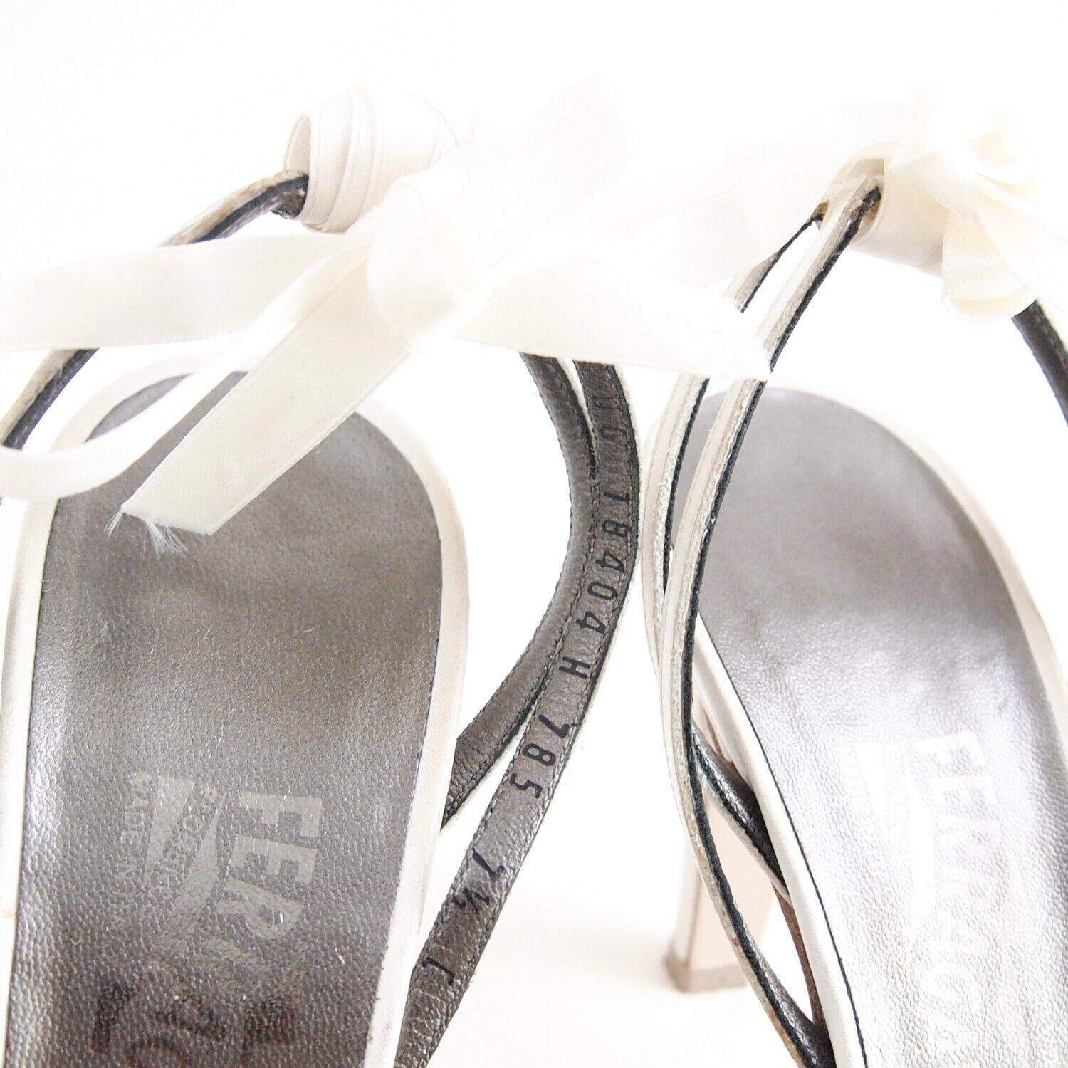 Salvatore Ferragamo Ferragamo Strappy Sandals Mid Heel Ankle Tie US 7.5C EU 37.5 Size US 7.5 / IT 37.5 - 4 Thumbnail