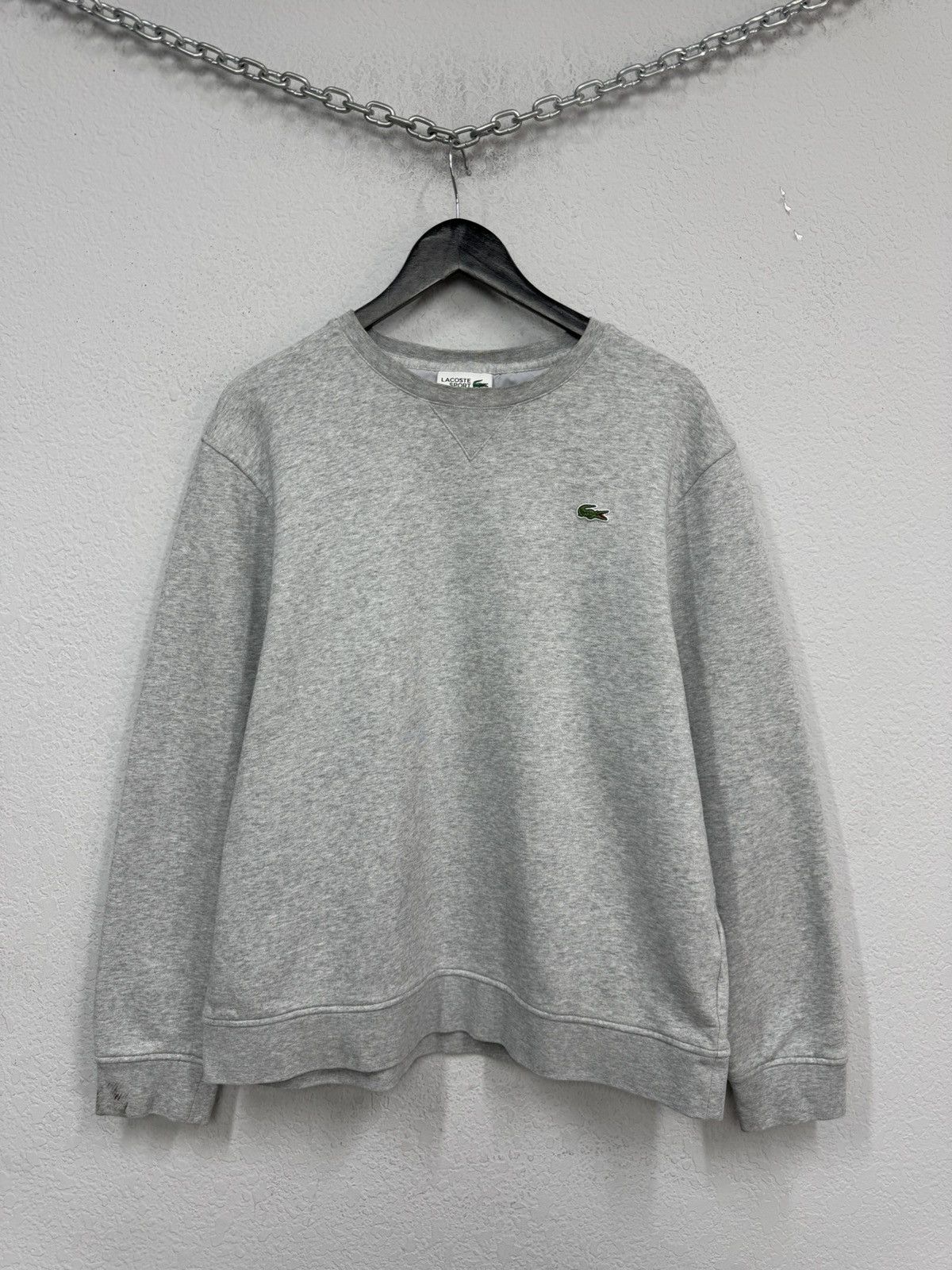 Lacoste Vintage Lacoste Hoodie Y2k Streetwear Sweatshirt Size US XL / EU 56 / 4 - 1 Thumbnail
