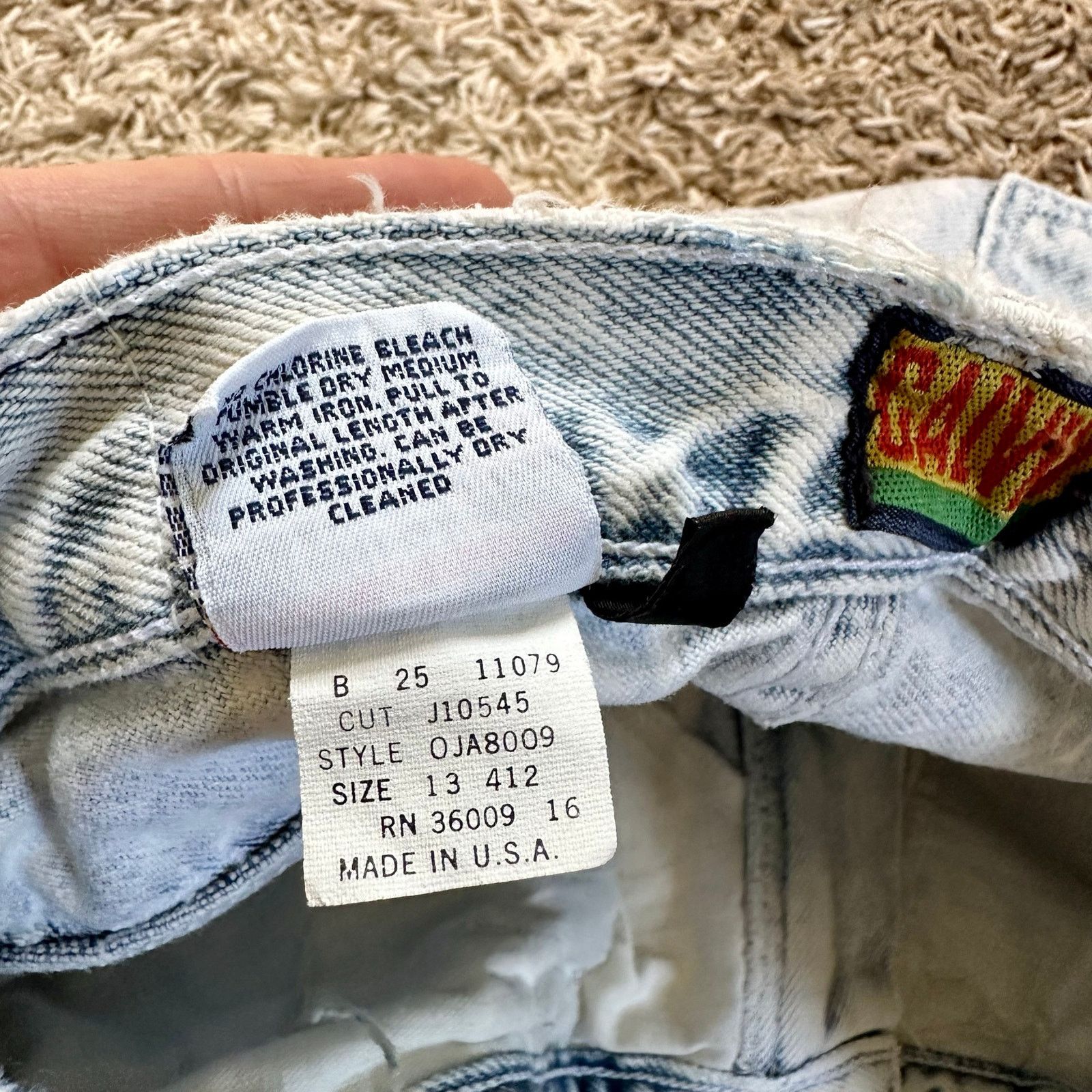 80s Vintage Calvin Klein Acid Wash Mom Jeans Made in USA