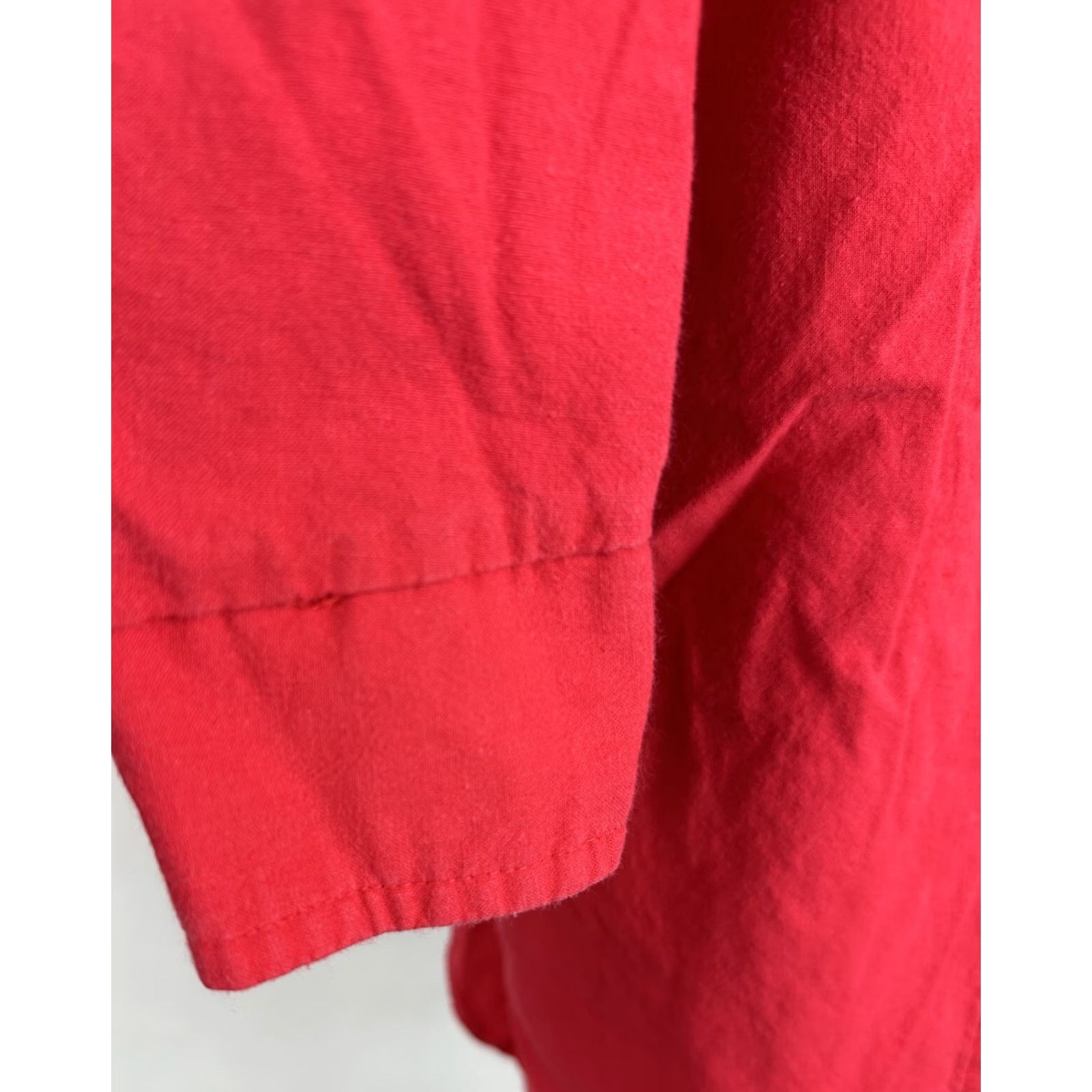 Vintage VINTAGE Casey & Max Womens Button-Up Shirt M Red 90s Retro Bohemian Army Grunge Casual Shirt Womens Medium Red Vintage Size M / US 6-8 / IT 42-44 - 5 Thumbnail