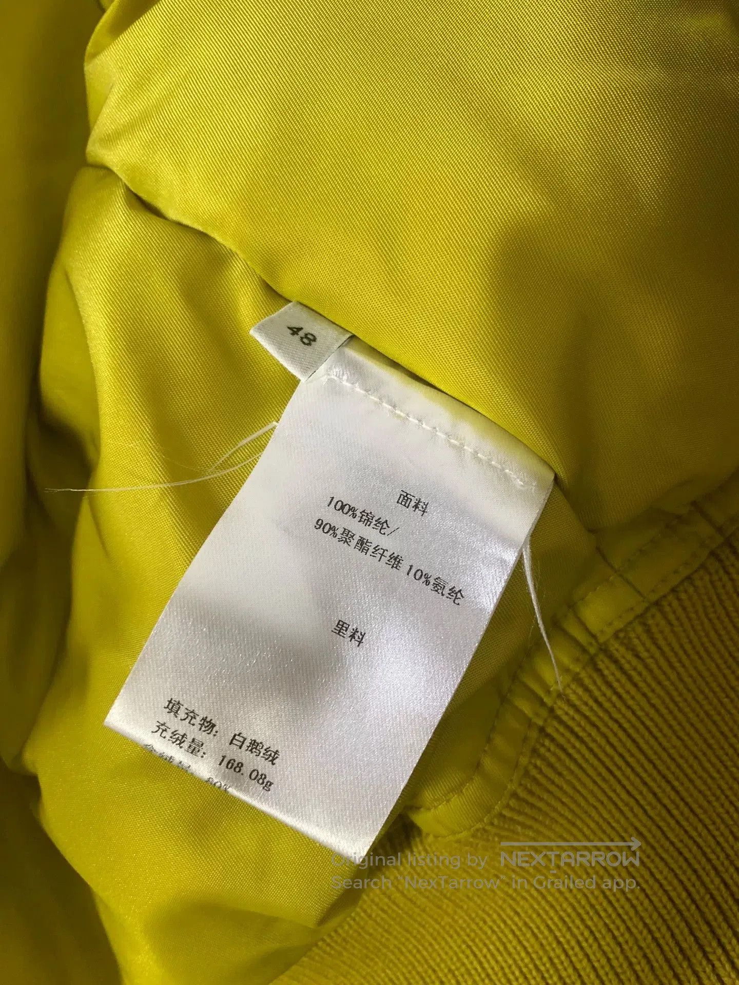 Bottega Veneta Bottega Veneta Short Yellow Down Pilot Jacket. Size L / US 10 / IT 46 - 4 Thumbnail