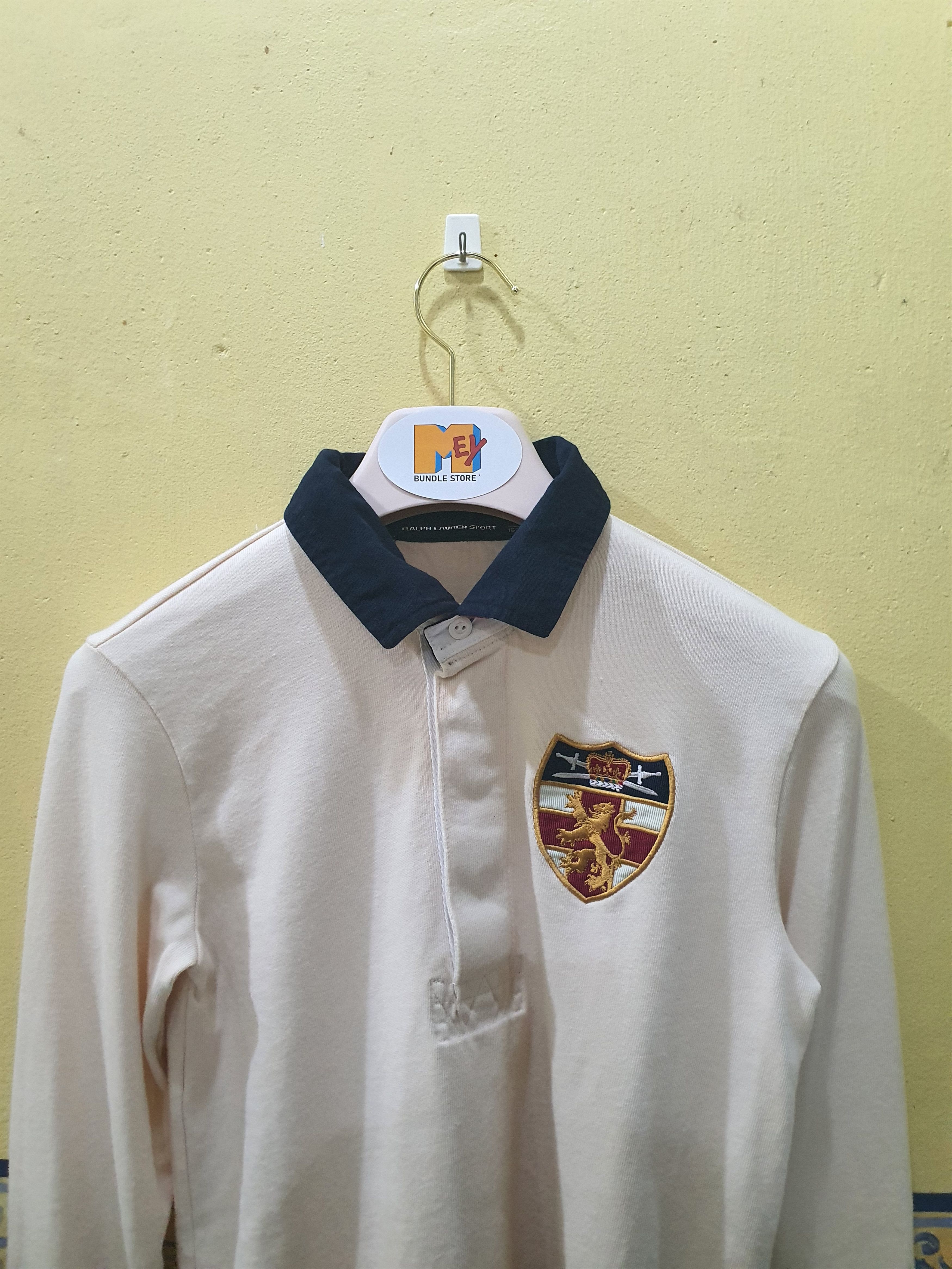 Polo Ralph Lauren 90s Polo Ralph Lauren Sport Long Sleeve Rugby Shirt Size US M / EU 48-50 / 2 - 4 Thumbnail