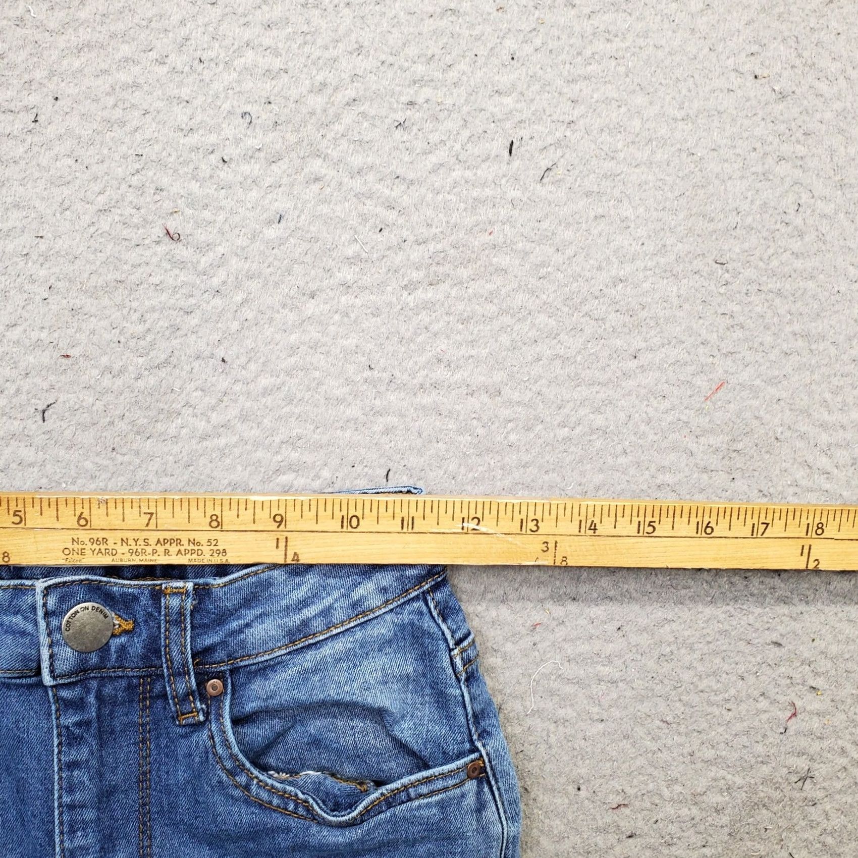 Cotton On Cotton On Womens 4 Jeans Main Mom Straight Denim Stretch Blue 5-Pocket Regular Inseam 26.5" Light Wash Vintage: No Size 27" / US 4 / IT 40 - 6 Thumbnail