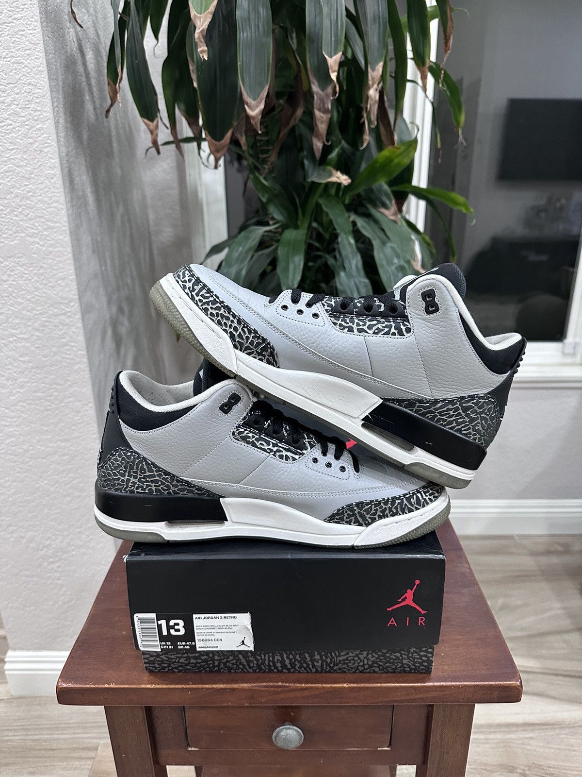 Jordan Brand × Vintage 2014 Jordan 3 Wolf Grey RARE Size US 13 / EU 46 - 6 Thumbnail