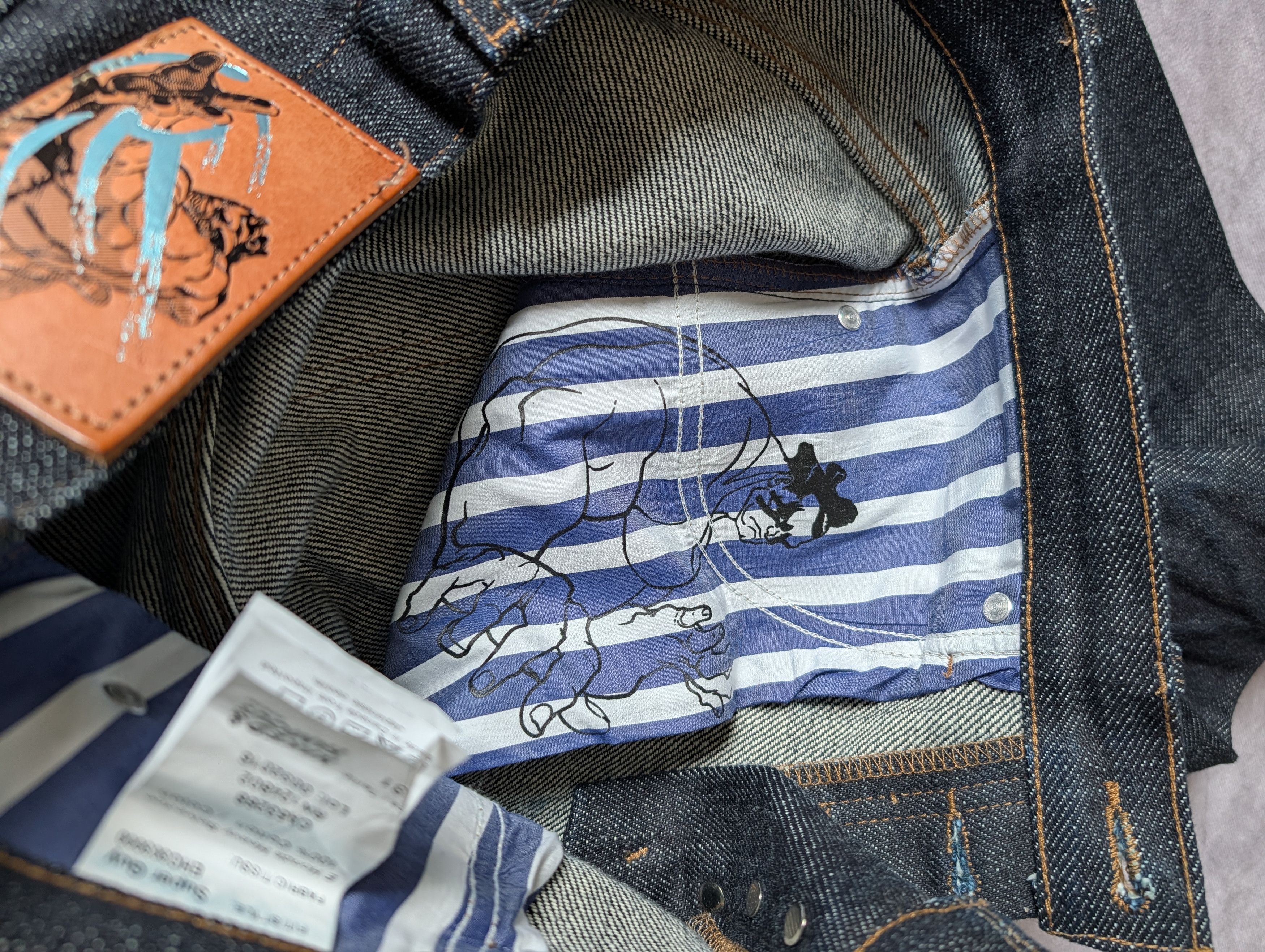 Naked & Famous E Honda 21 oz Street Fighter 2 Super Guy Size US 31 - 7 Thumbnail