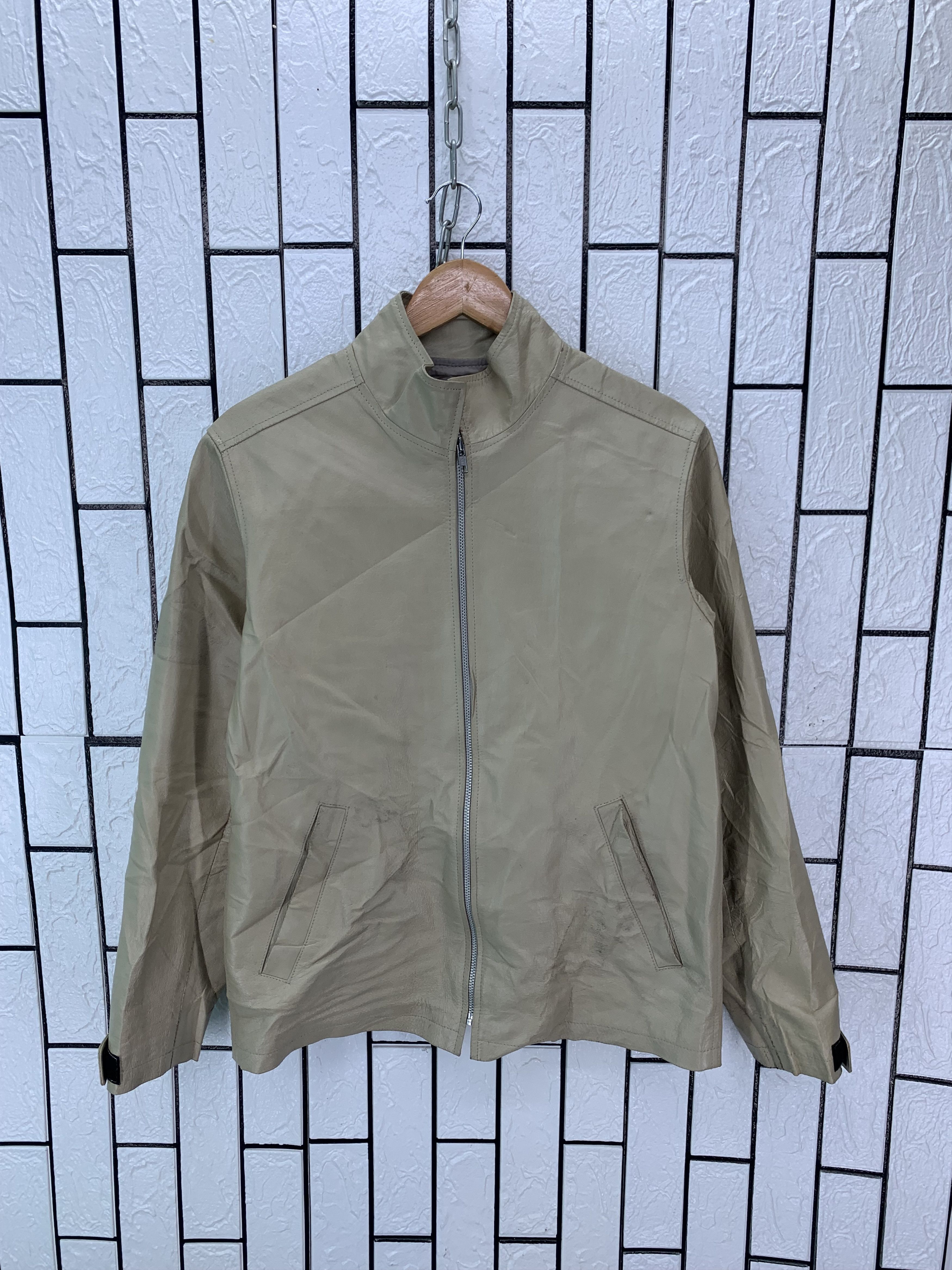 Japanese Brand Double Shock Leather Jacket Size US S / EU 44-46 / 1 - 1 Thumbnail