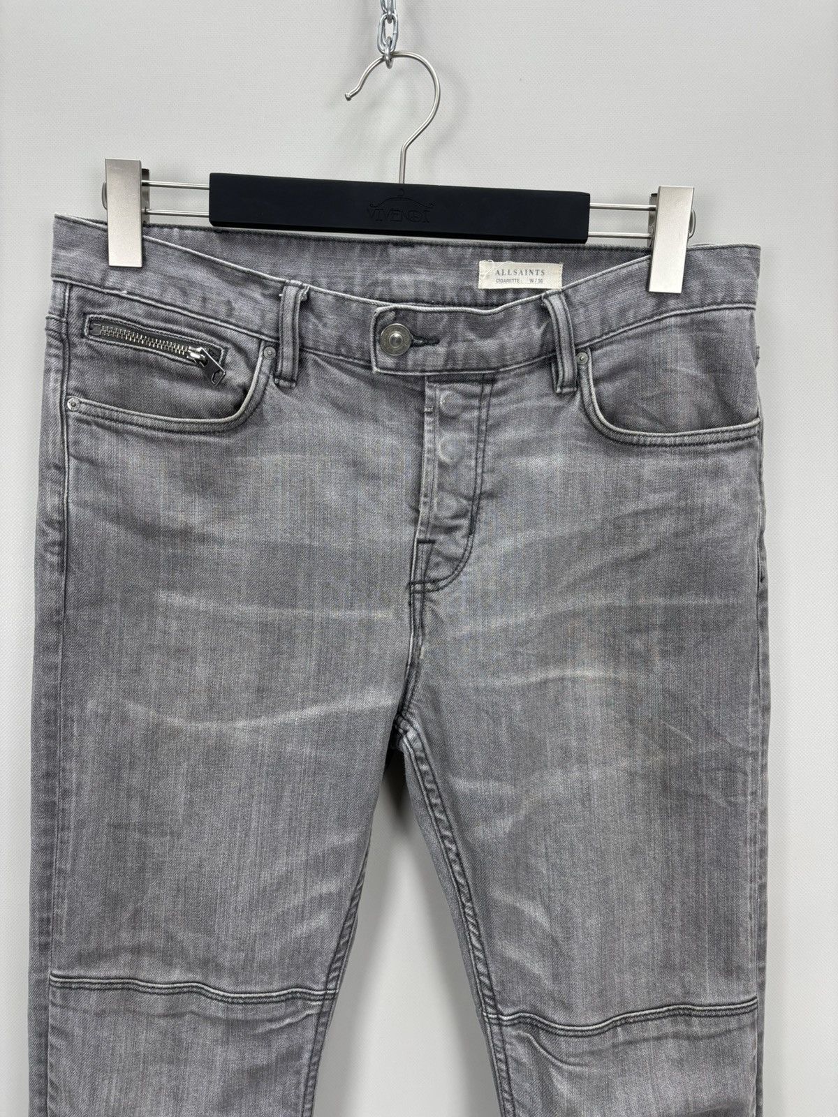 Allsaints Mens jeans AllSaints Cigarette Size 30 Color Gray Size US 30 / EU 46 - 3 Thumbnail