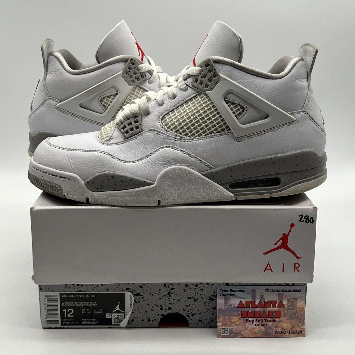 Jordan Brand Air Jordan 4 white Oreo Size US 12 / EU 45 - 1 Thumbnail