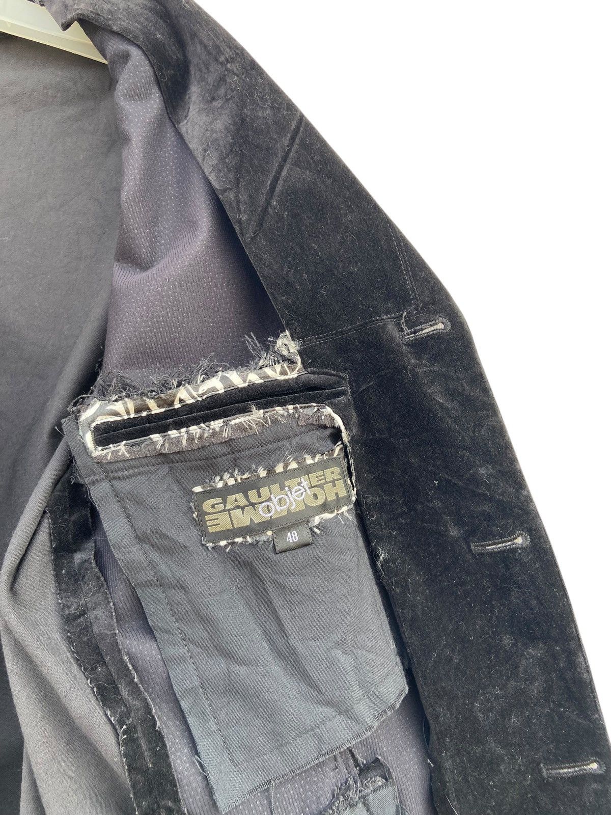 Gaultier Homme Objet × Jean Paul Gaultier Jean Paul Gaultier Homme Objet Black Velvet Blazer Jacket Size US M / EU 48-50 / 2 - 6 Thumbnail