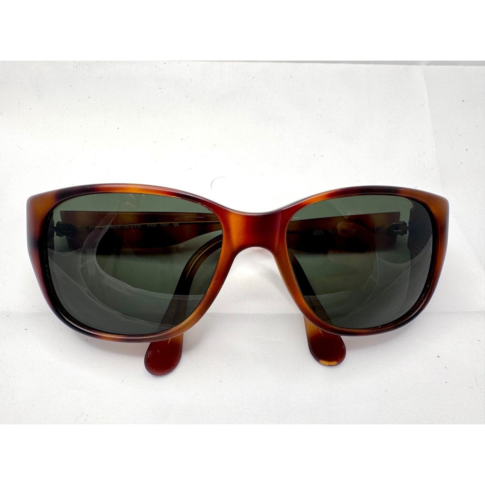 Giorgio Armani Tortoiseshell Vintage Sunglasses Made in Italy Brown 835 104-S Vintage Giorgio Armani Sunglasses tortoiseshell pattern made  main image 3