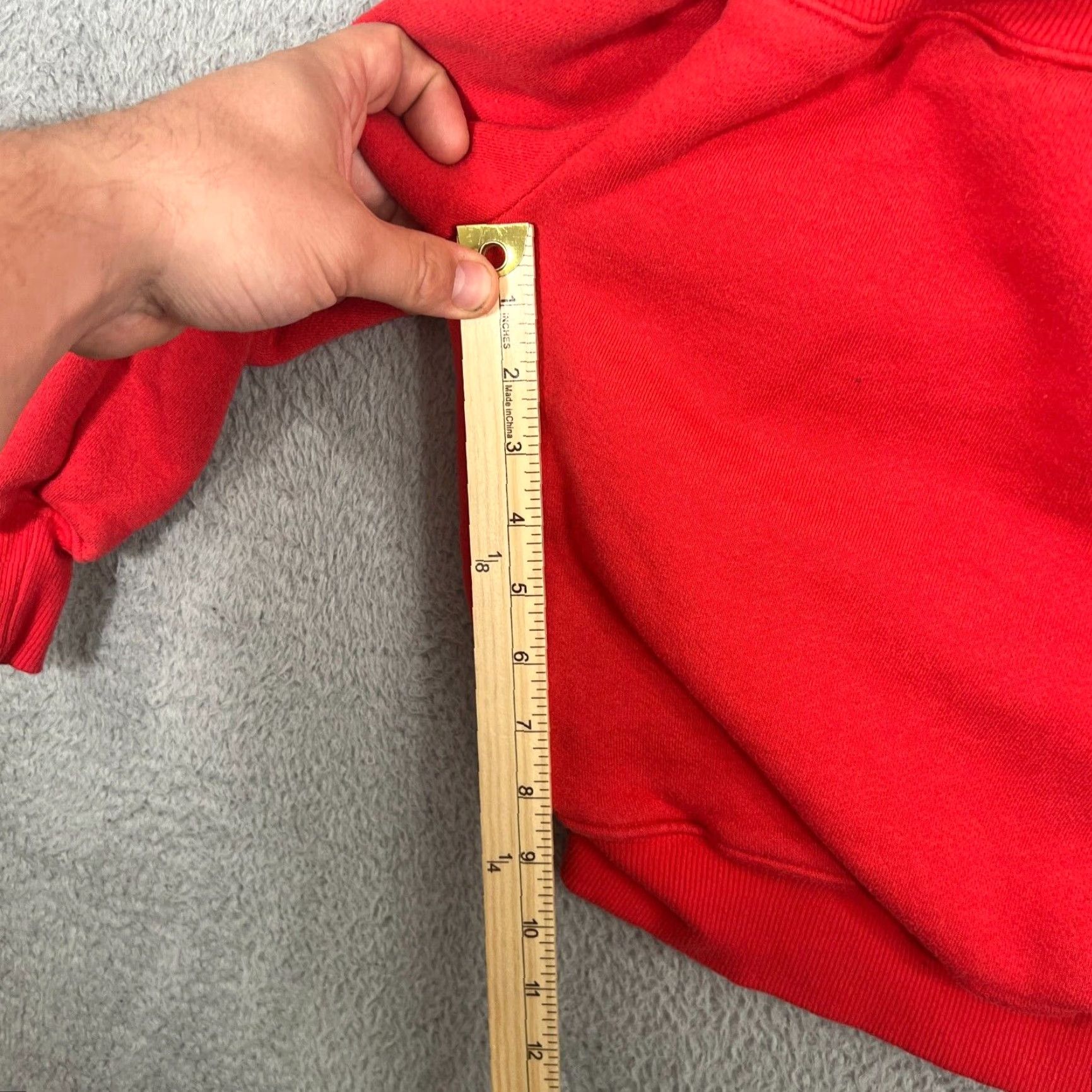 Good American Good American Sweater Women Size 1 Red Off The Shoulder Long Sleeve Pullover Knit Size XS / US 0-2 / IT 36-38 - 3 Thumbnail