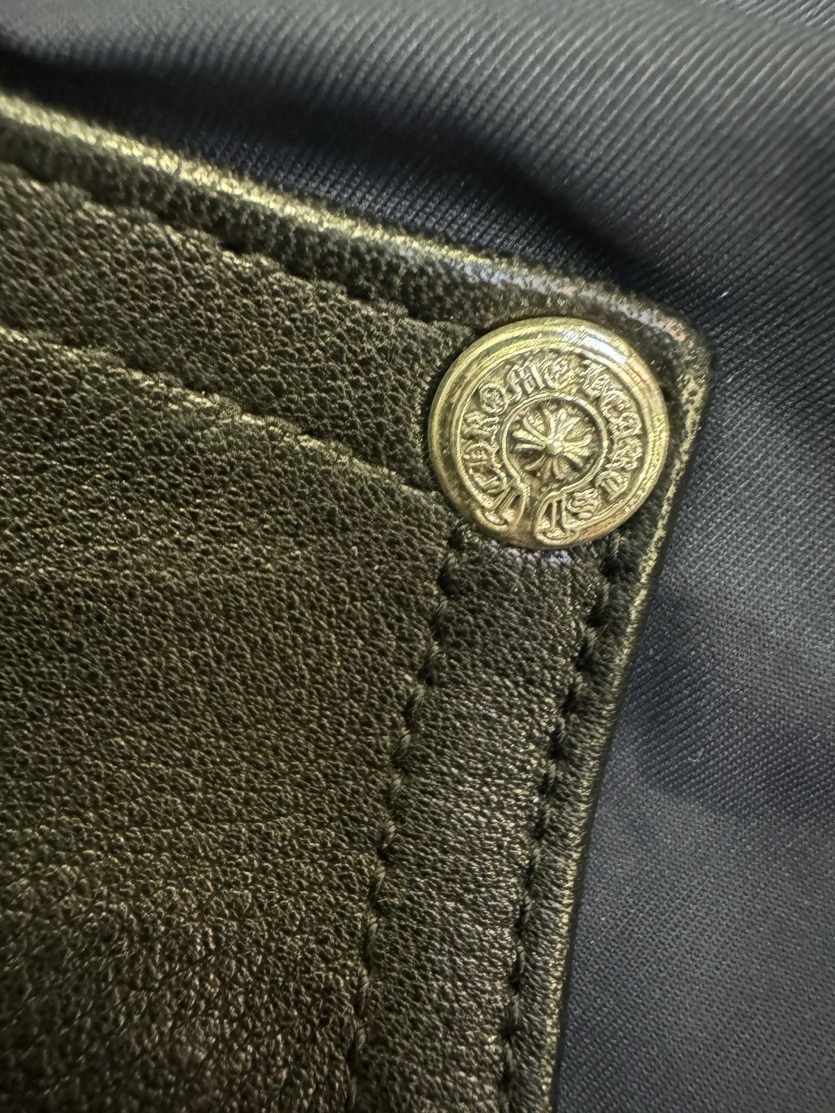 Chrome Hearts NEW Chrome Hearts Navy Nylon & Leather Carpenter Shorts Size US 30 / EU 46 - 7 Thumbnail