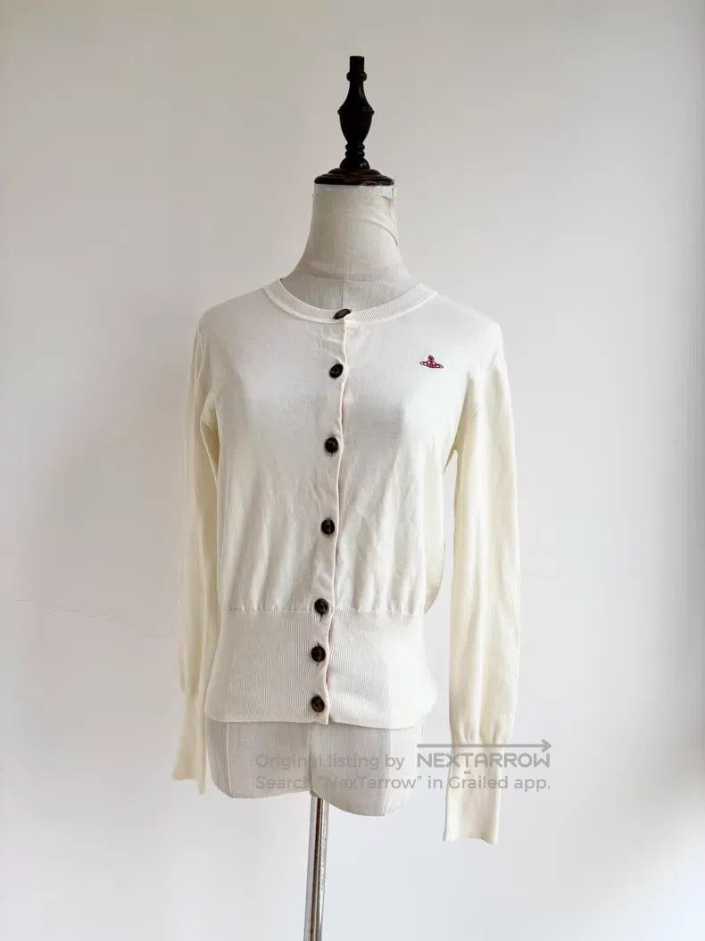 Vivienne Westwood Vivienne Westwood White Saturn knitted sweater Size XS / US 0-2 / IT 36-38 - 1 Thumbnail