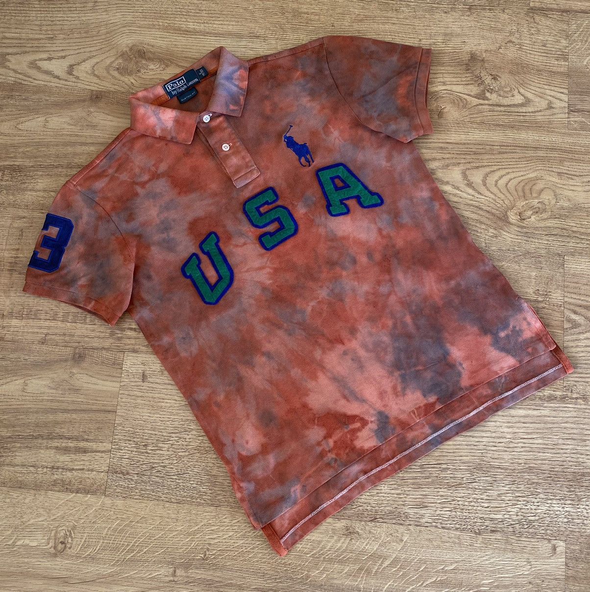 Polo Ralph Lauren Polo Ralph Lauren Exclusive Hand Painting USA Big Logo Size US S / EU 44-46 / 1 - 2 Thumbnail